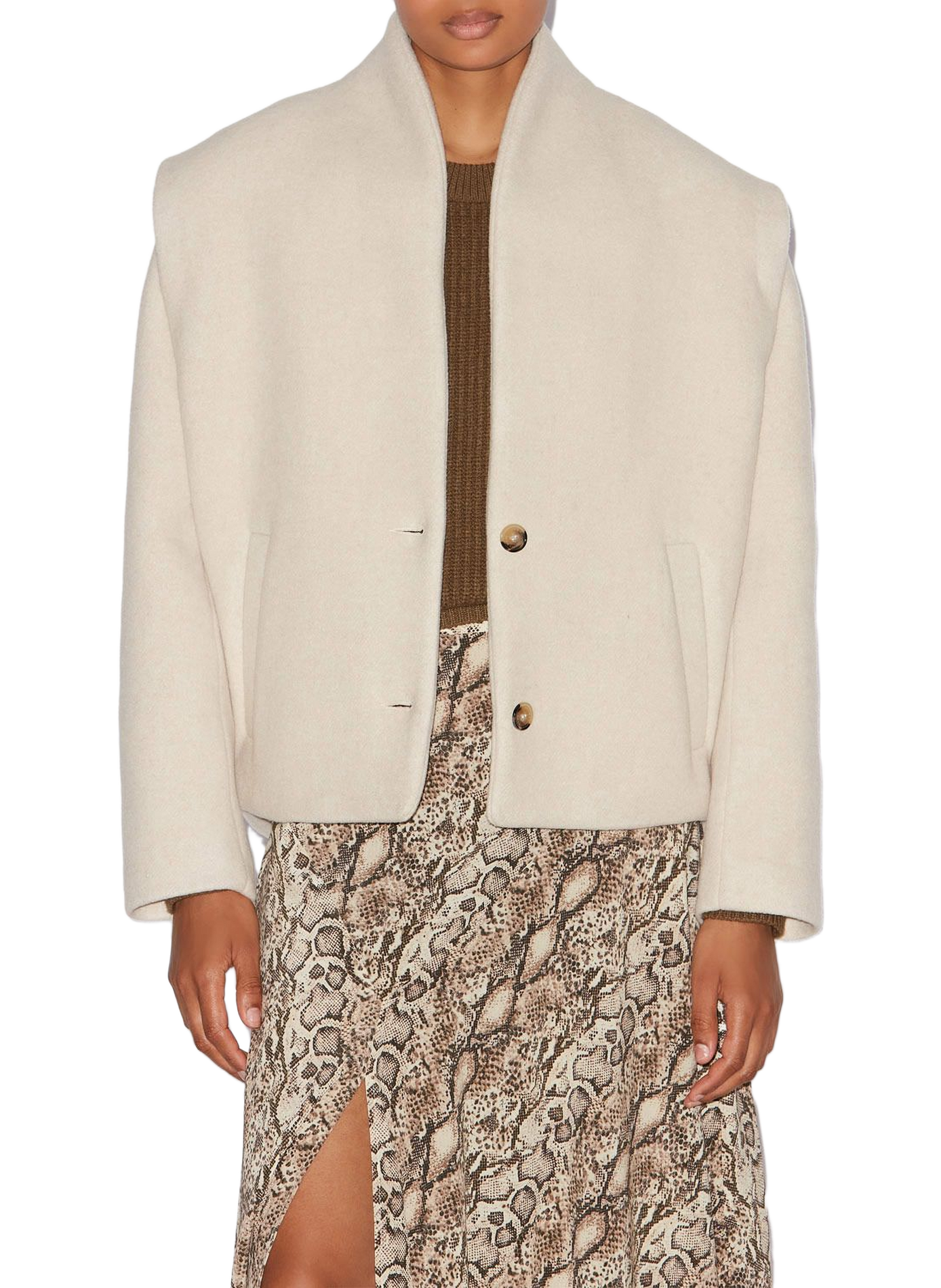 Drogo tailored blazer in mixed wool ISABEL MARANT White