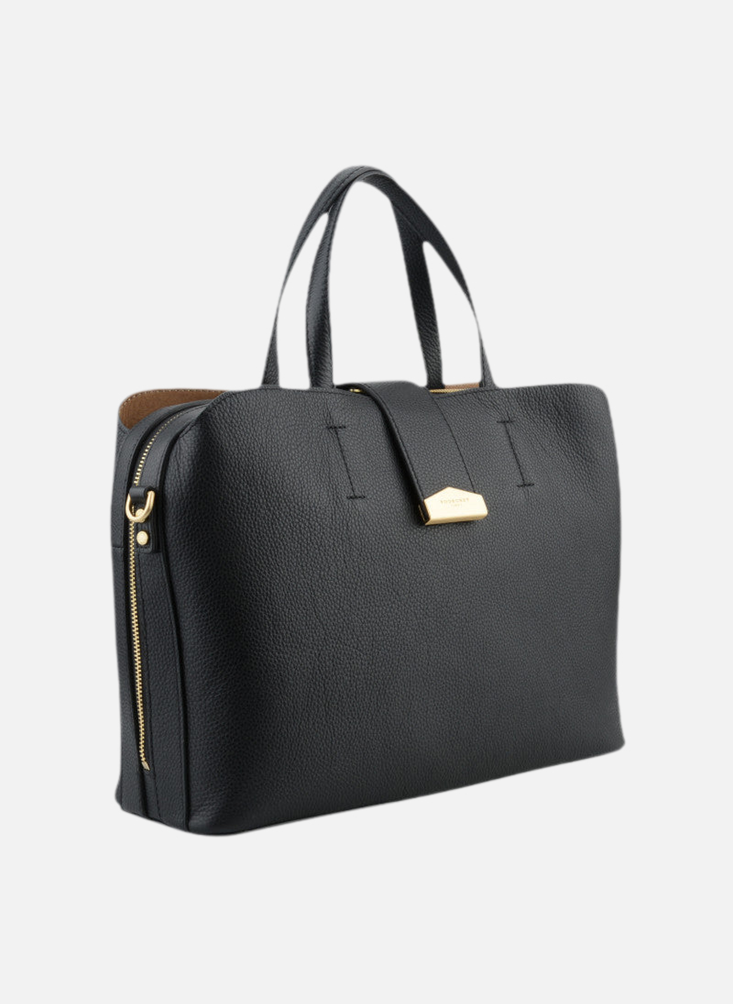Cavalcade | sac à main mm en cuir de vachette POURCHET Noir