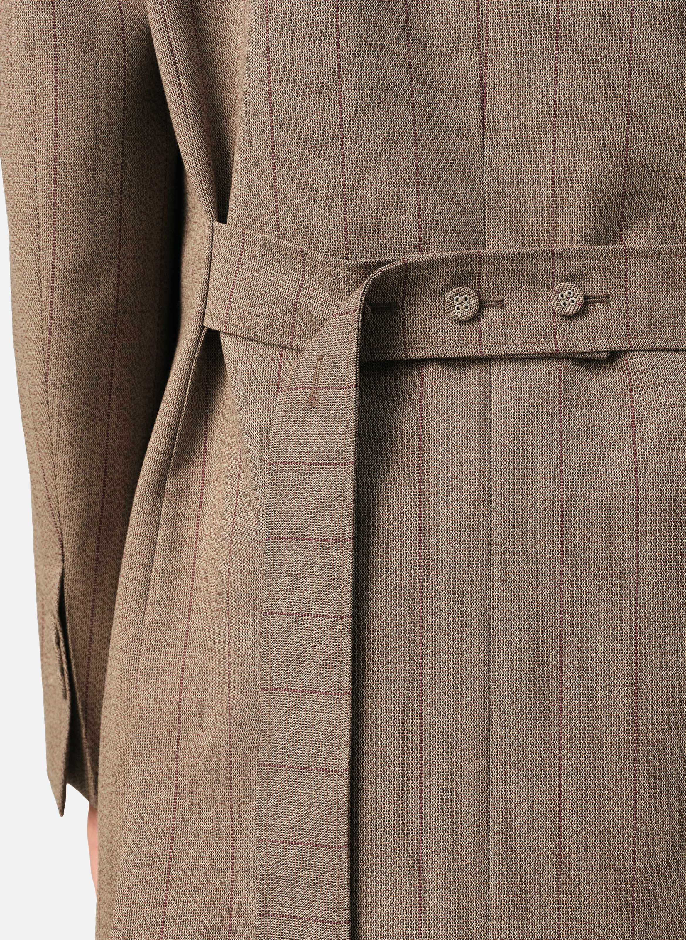 Veste rayée double boutonnage en laine AMI PARIS Marron