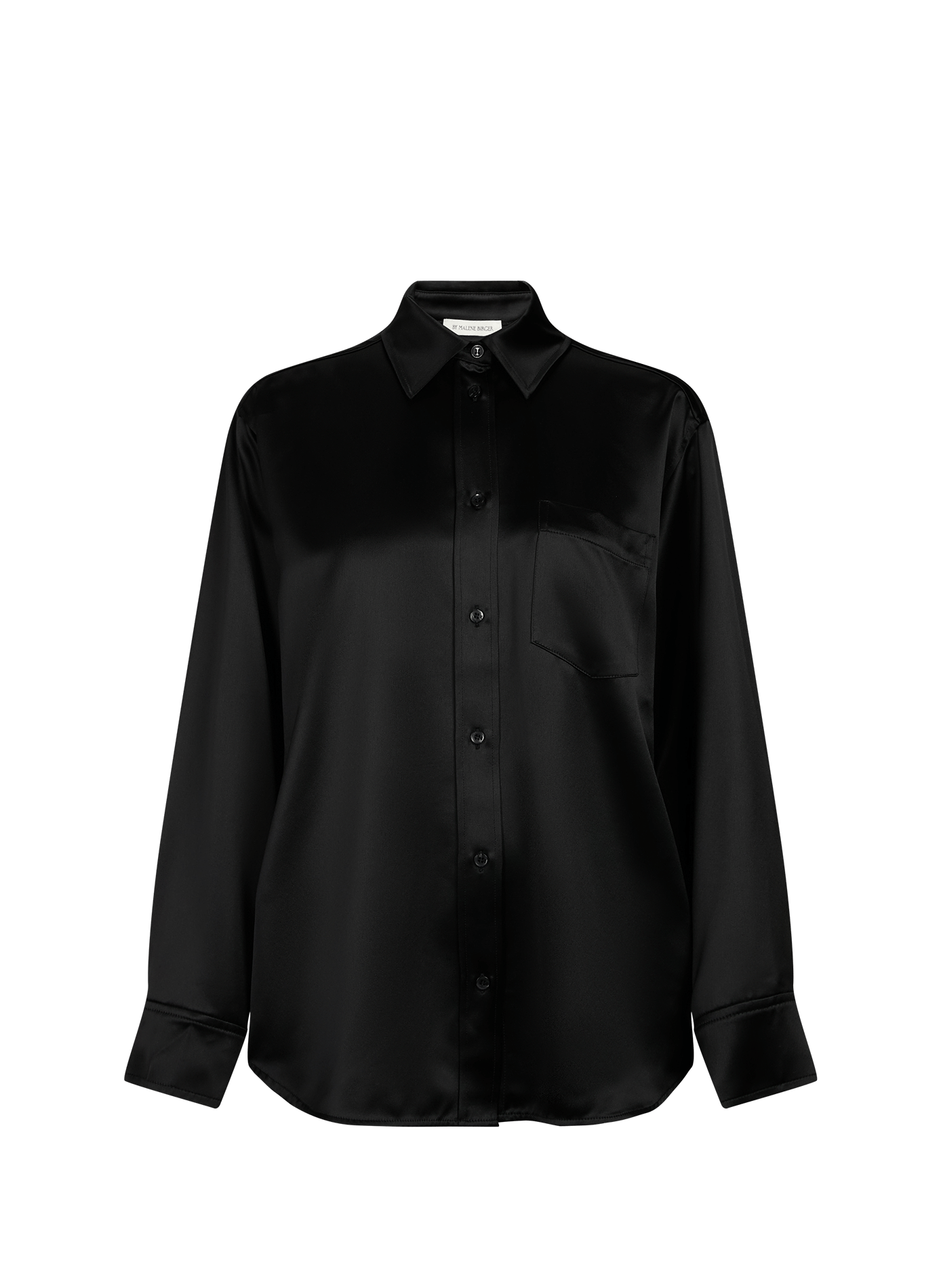 Chemise satinée à manches longues Audrey BY MALENE BIRGER Noir