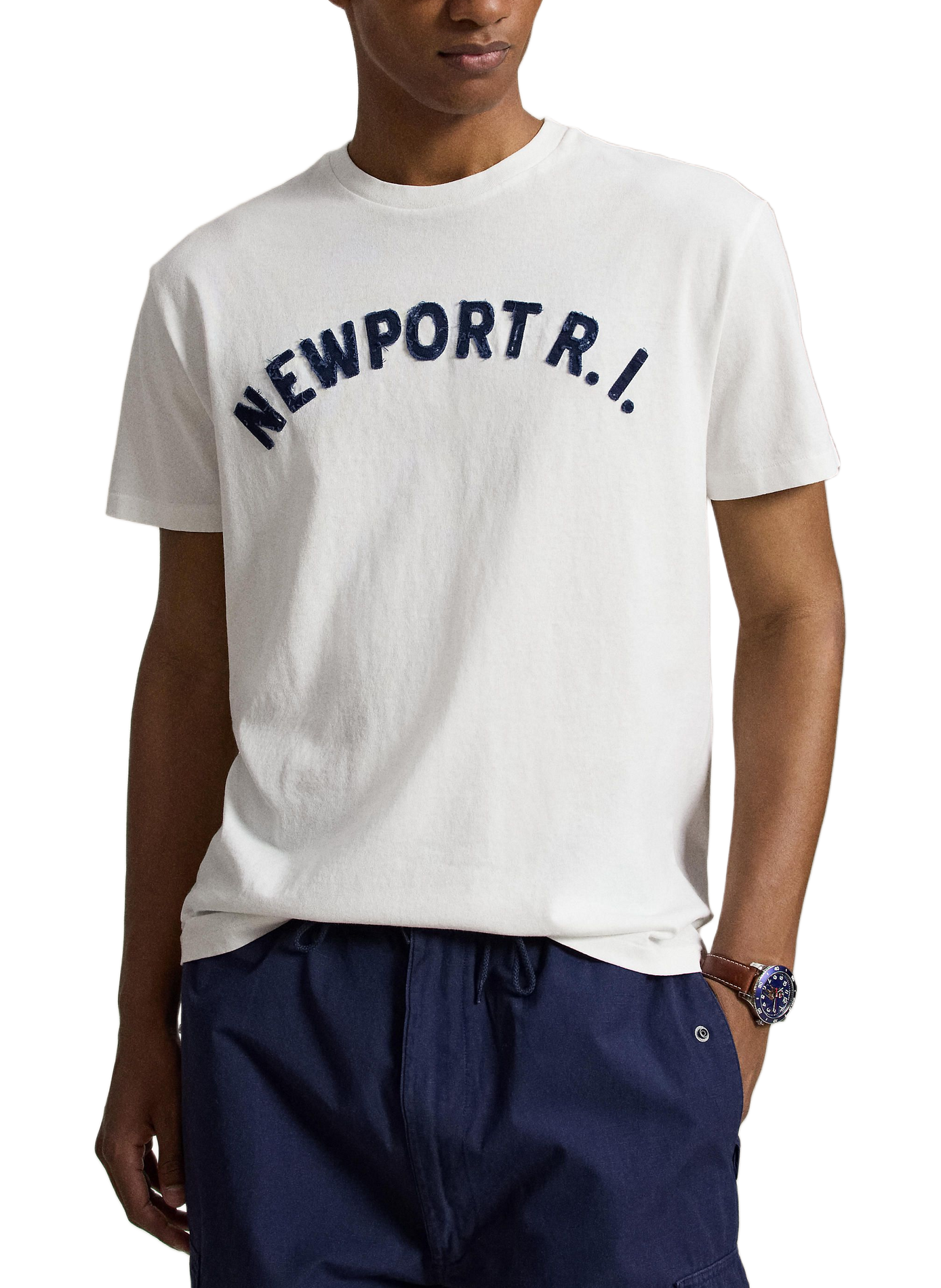 T-shirt manches courtes imprimé en coton POLO RALPH LAUREN Blanc