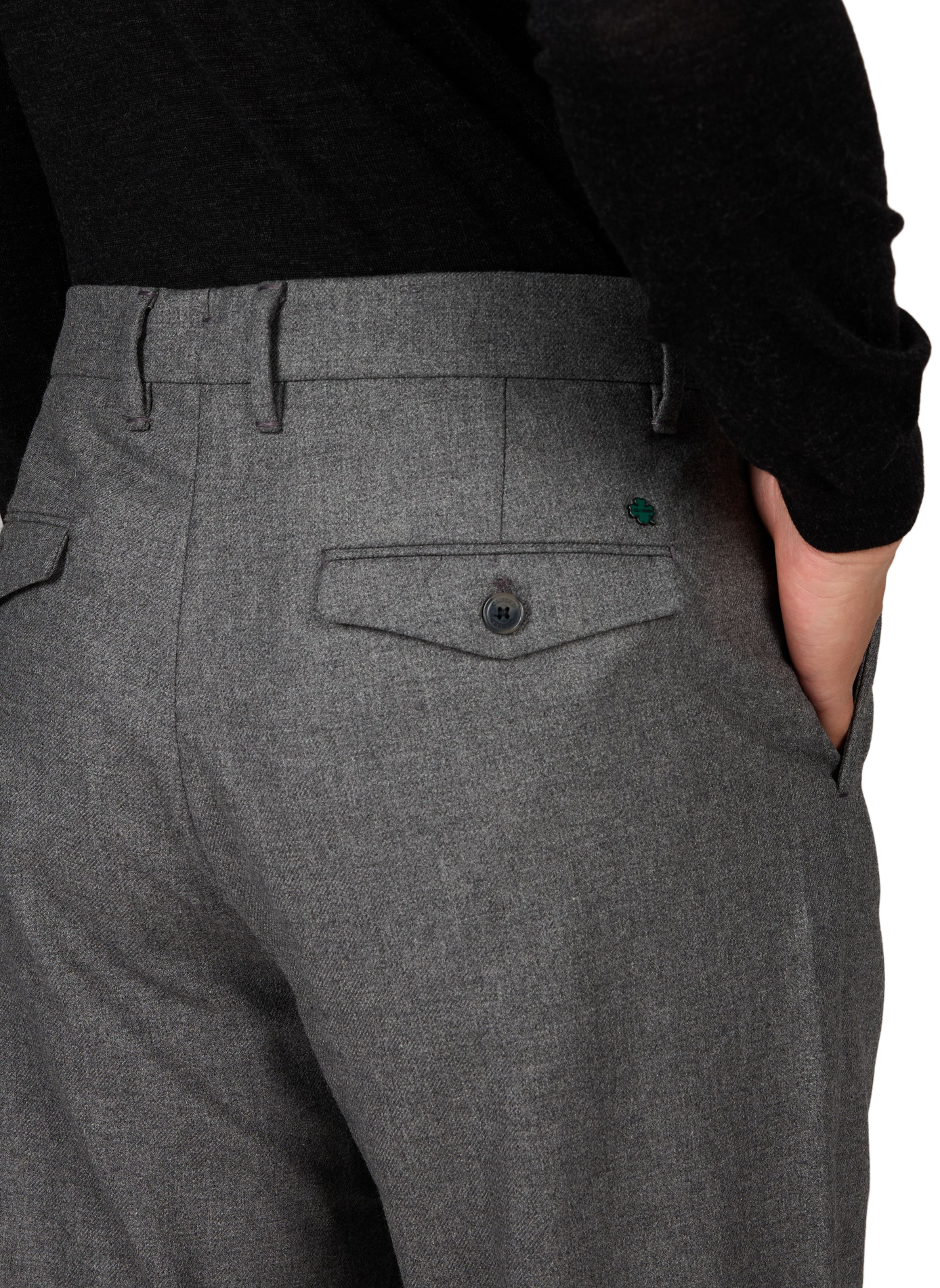 Straight trousers Fairport in mixed wool CLOSED Grey