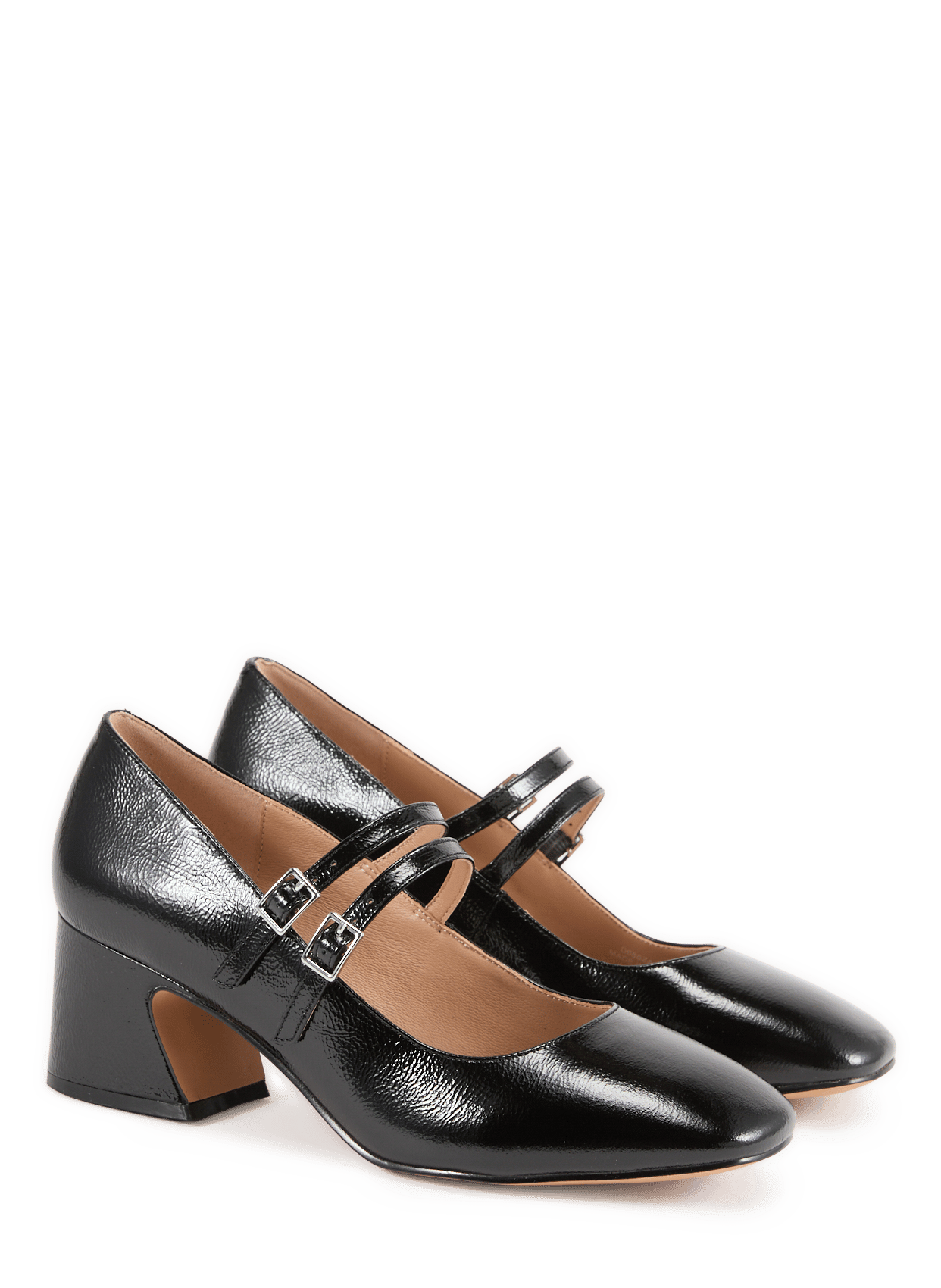 Mixed leather pumps GEOX Black