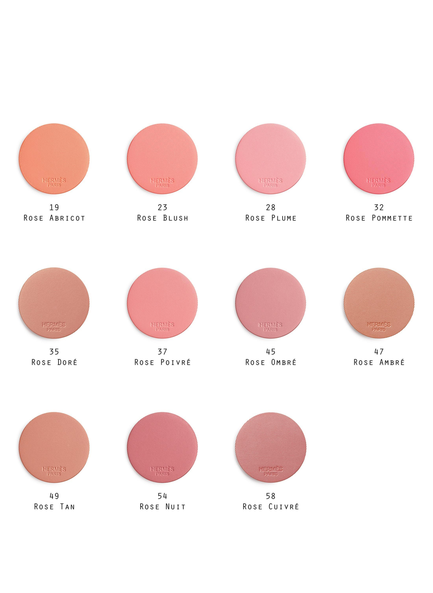 Rose Hermès, Fard a guance Silky Blush - Ricarica HERMÈS Rose ambré