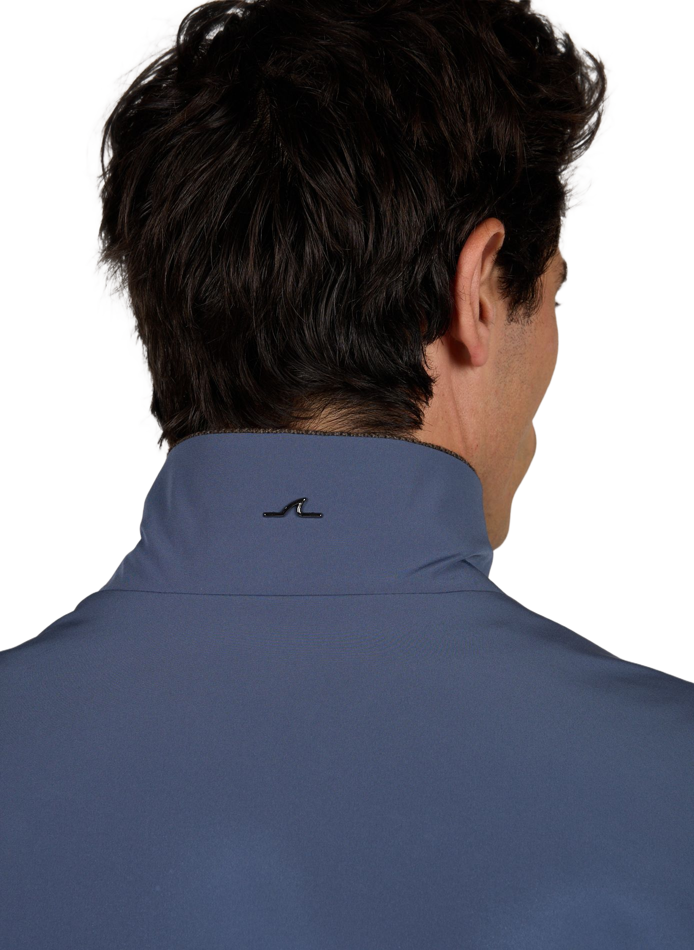 Rechte jas met rits en opstaande kraag PAUL & SHARK Blauw