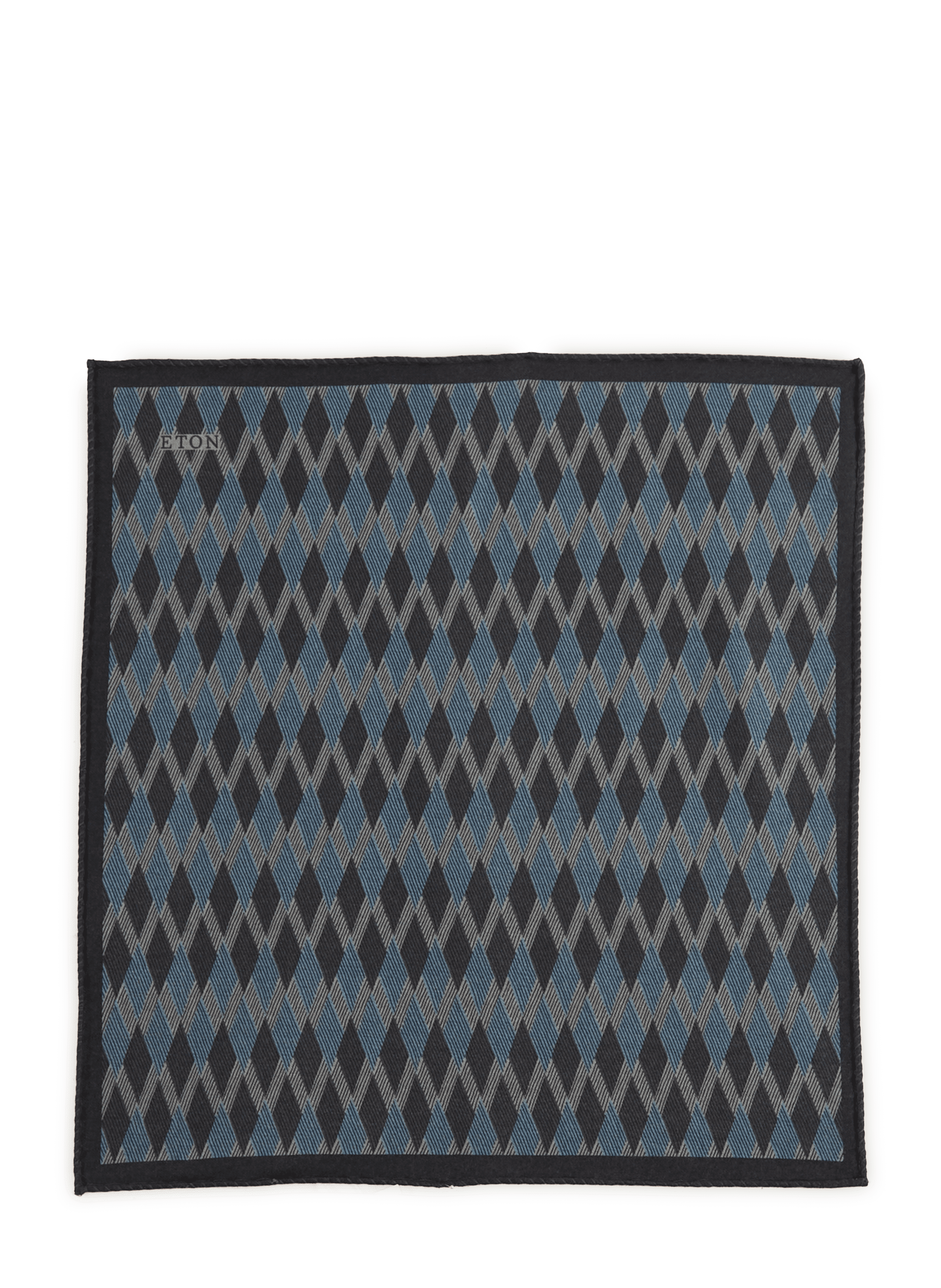 Printed wool clutch ETON Grey