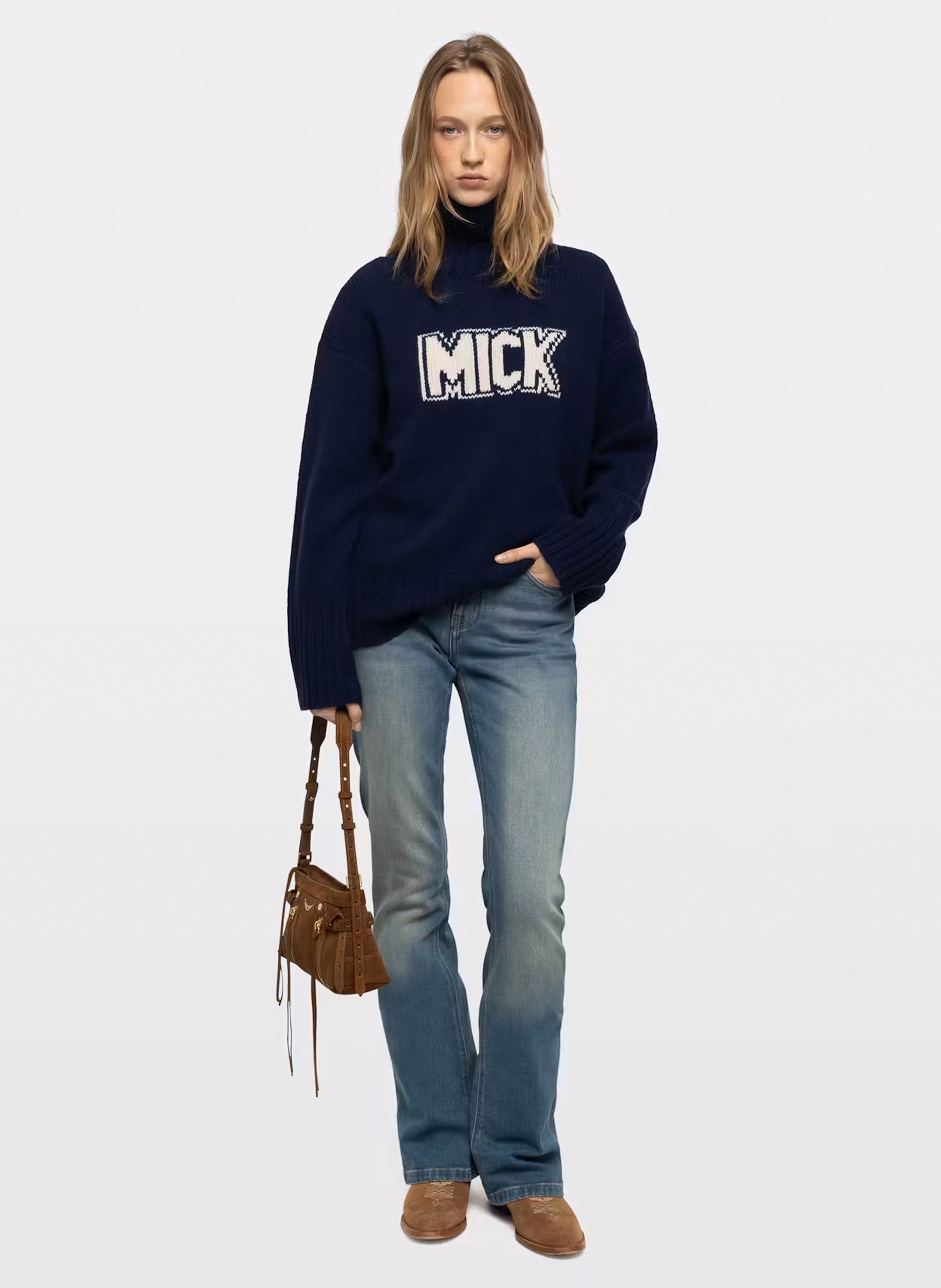 Coltrui met Solma-print van wol ZADIG&VOLTAIRE Blauw