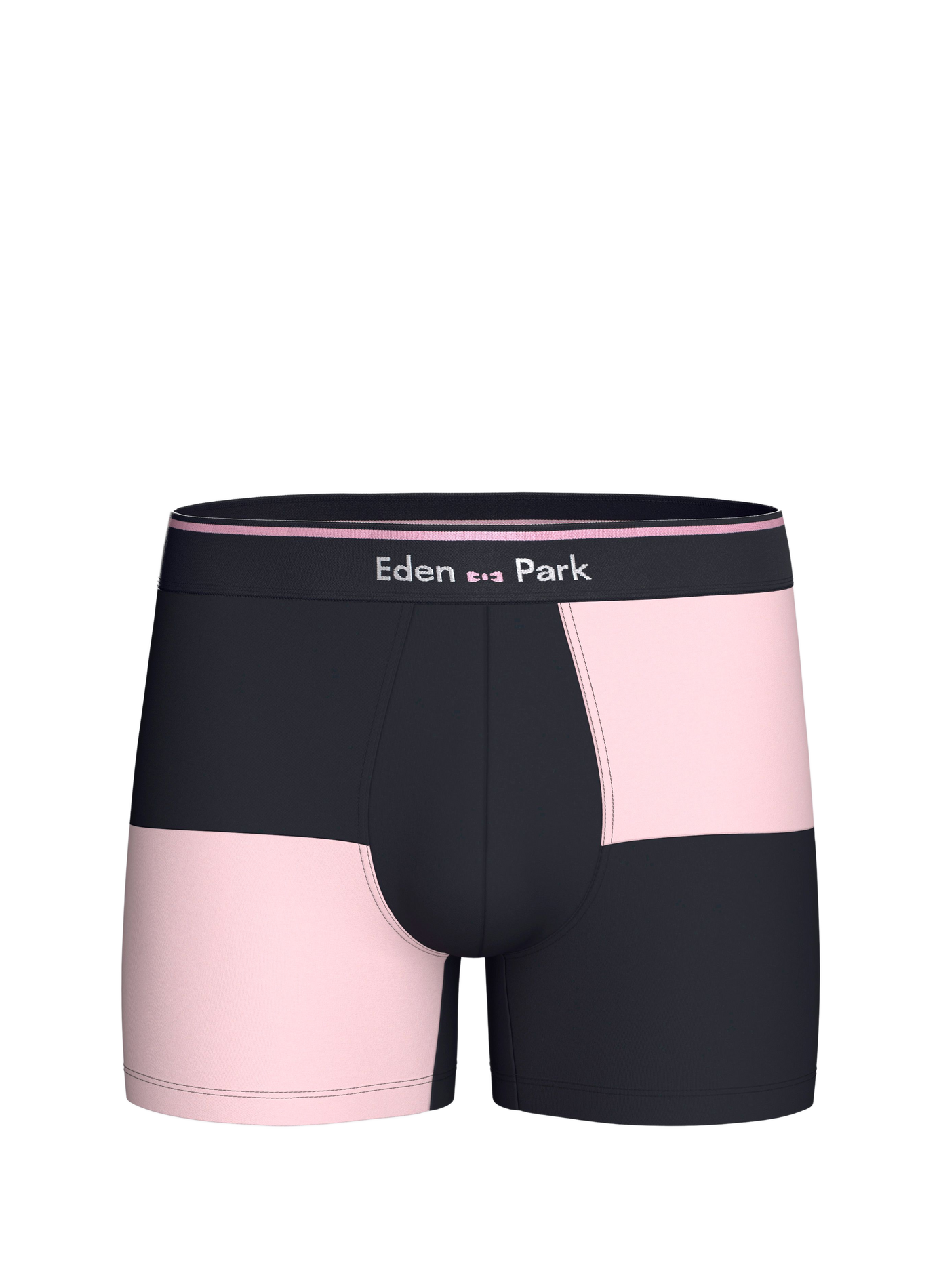 Set van 2 geruite boxershorts van stretchkatoenen jersey EDEN PARK Veelkleurig