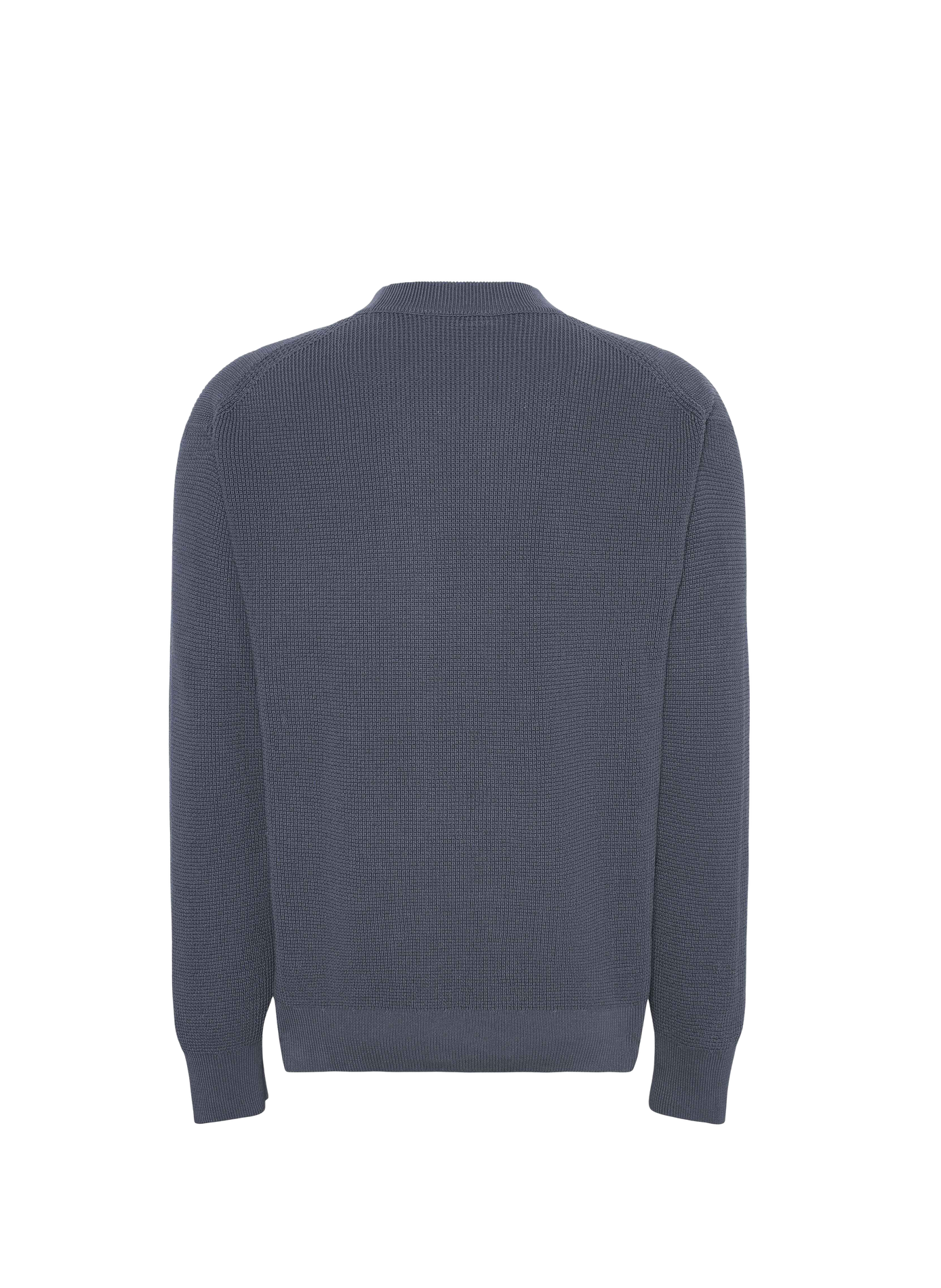 Gerader Rundhalspullover aus Baumwolle | Blau CALVIN KLEIN Herren