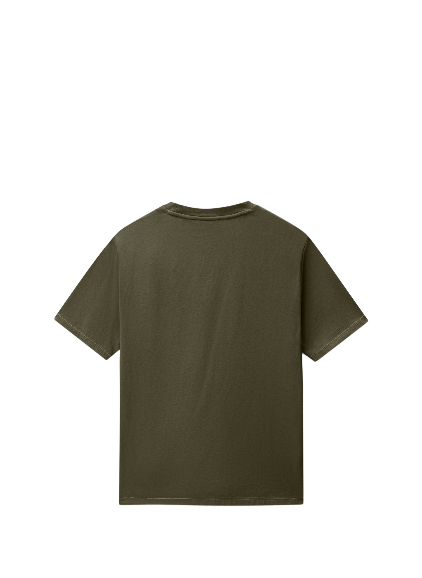 Logo cotton T-shirt NAPAPIJRI Khaki