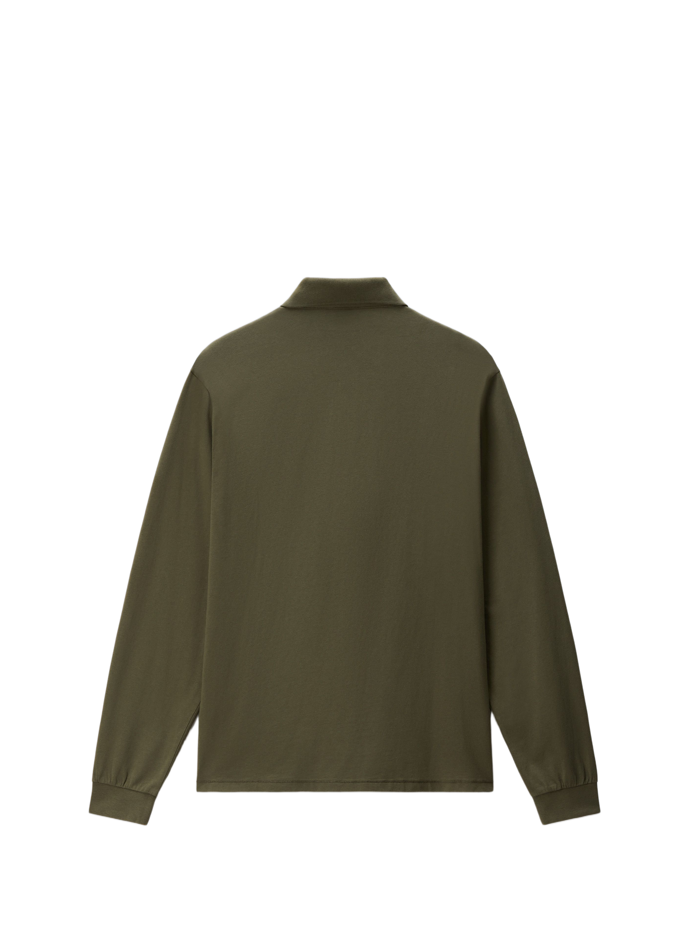 Polo droit manches longues uni | Kaki NAPAPIJRI Homme