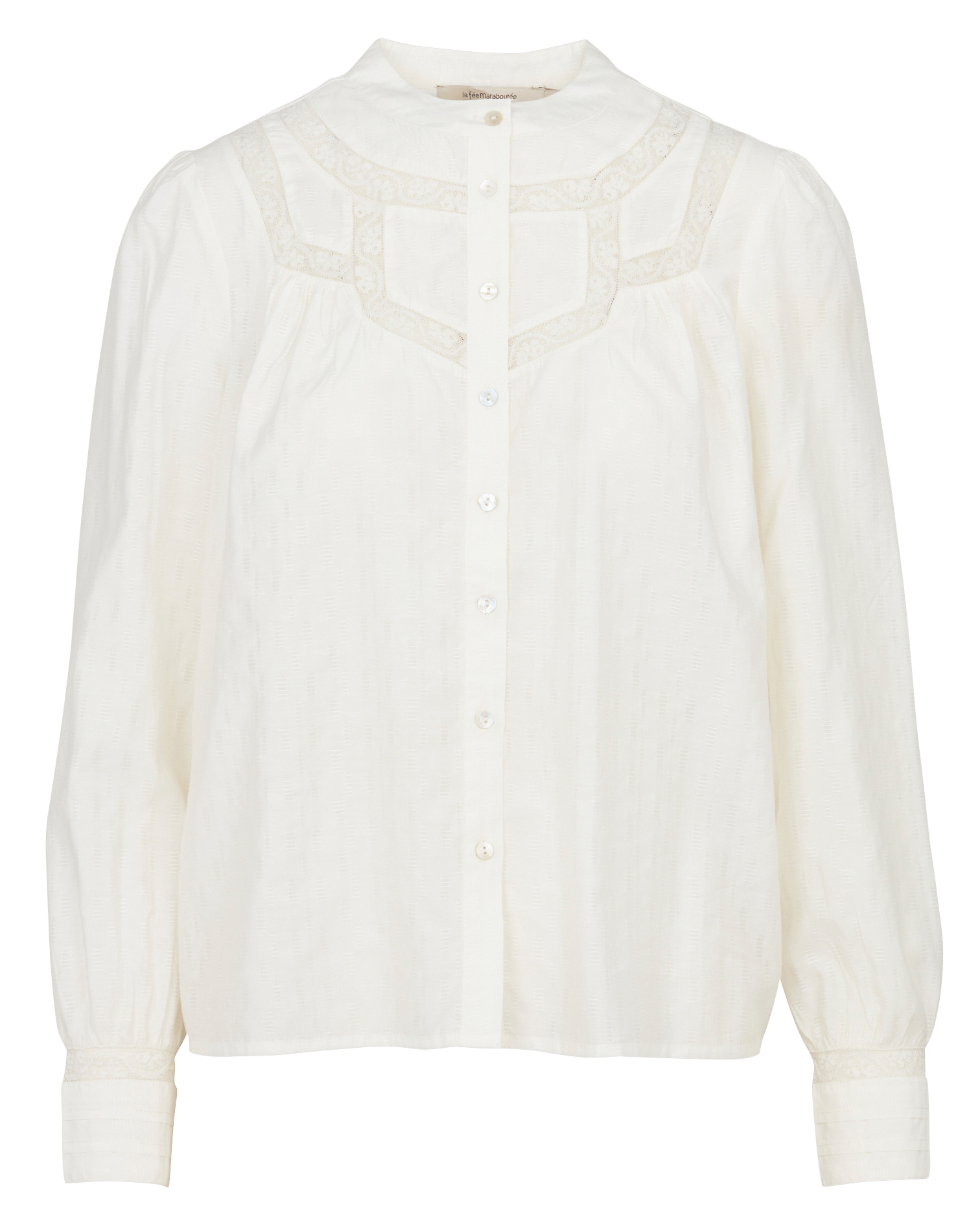Blouse met ronde hals LA FEE MARABOUTEE Wit