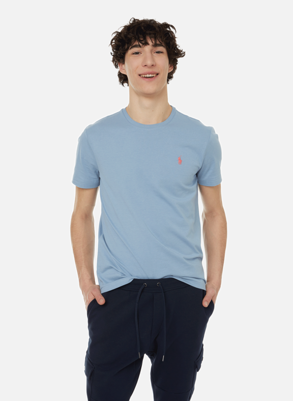 POLO RALPH LAUREN T-shirt droit en coton Bleu