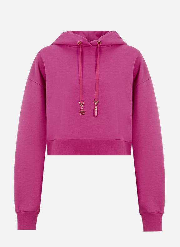 Cropped cotton hoodie THE SOCIAL SUNDAY Cropped cotton hoodie THE SOCIAL SUNDAY