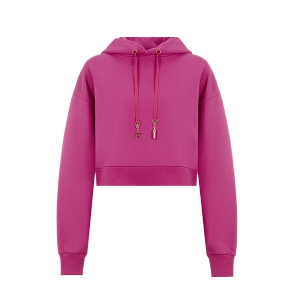 Hoodie court en coton