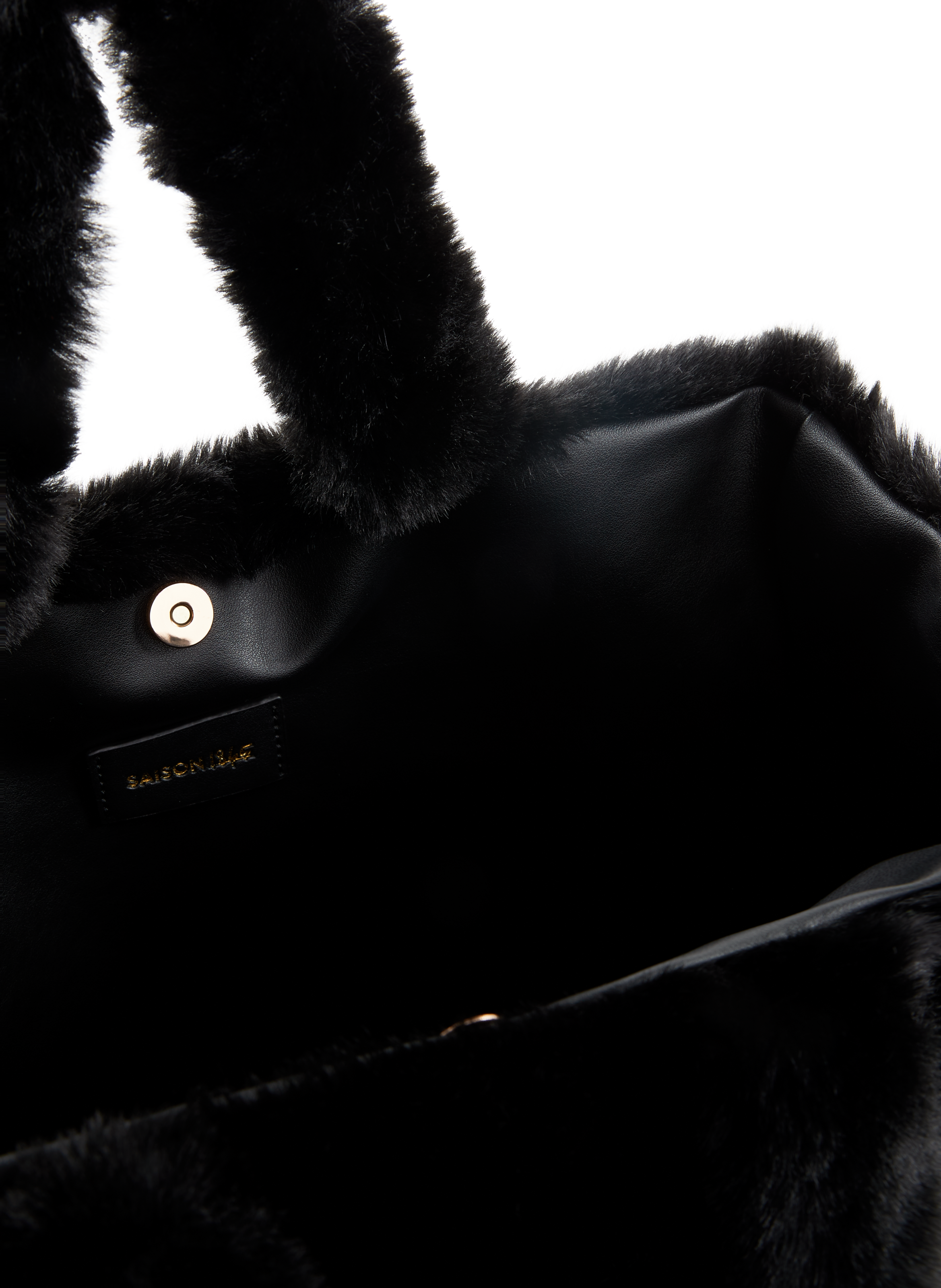 Sac cabas en fourrure  SAISON 1865 Noir