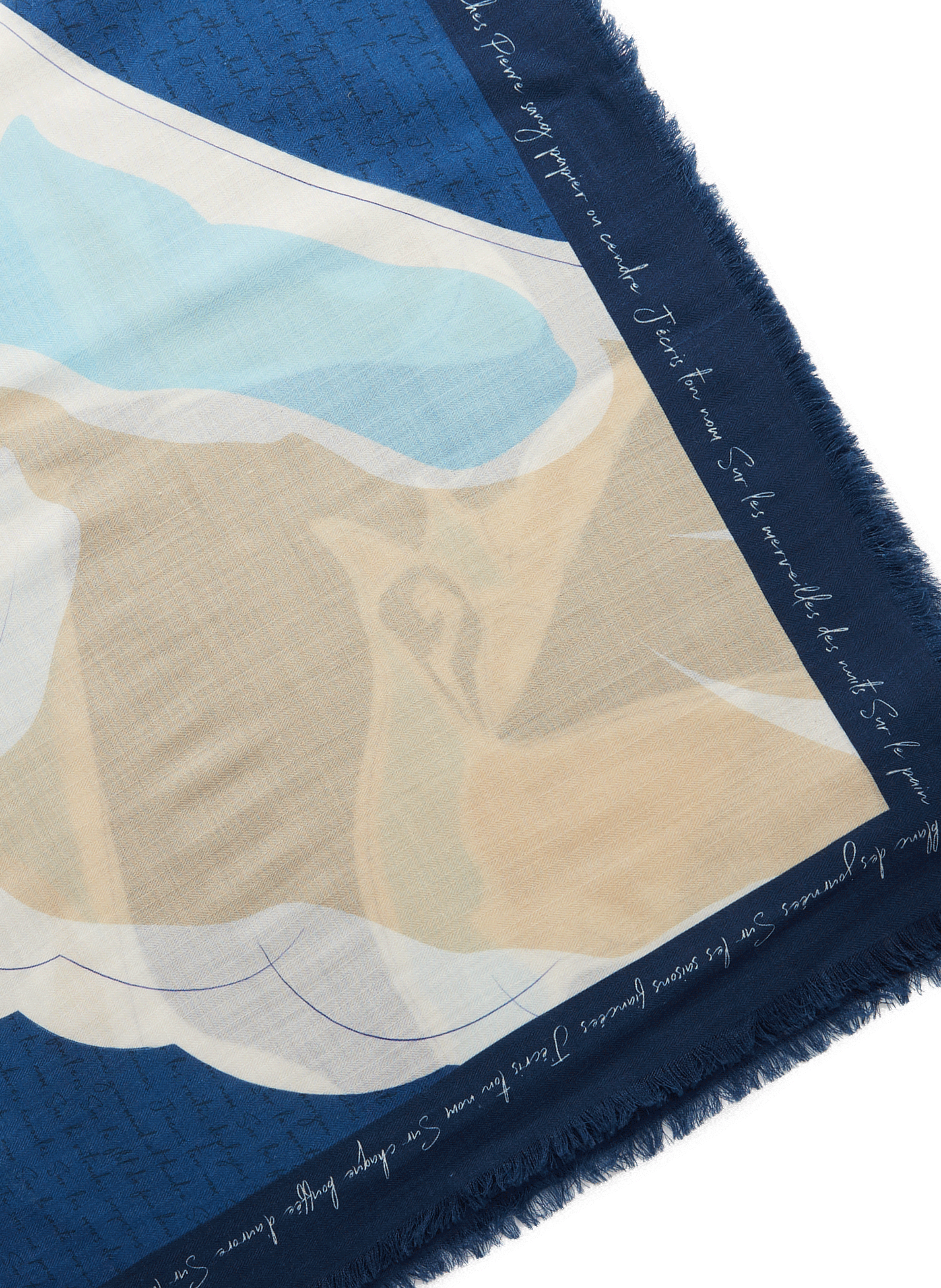 Foulard à imprimé en laine