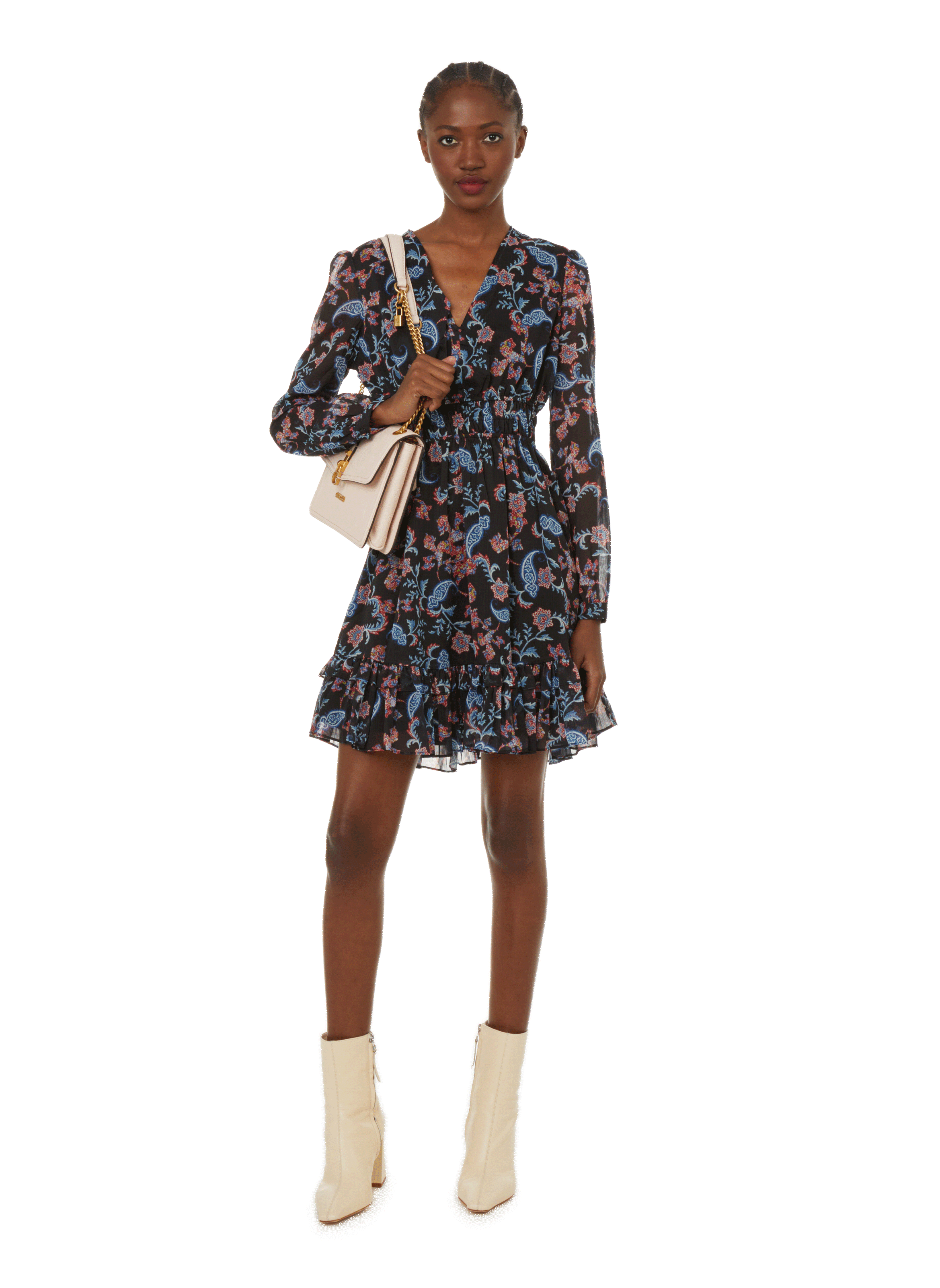 Robe trapèze à motif