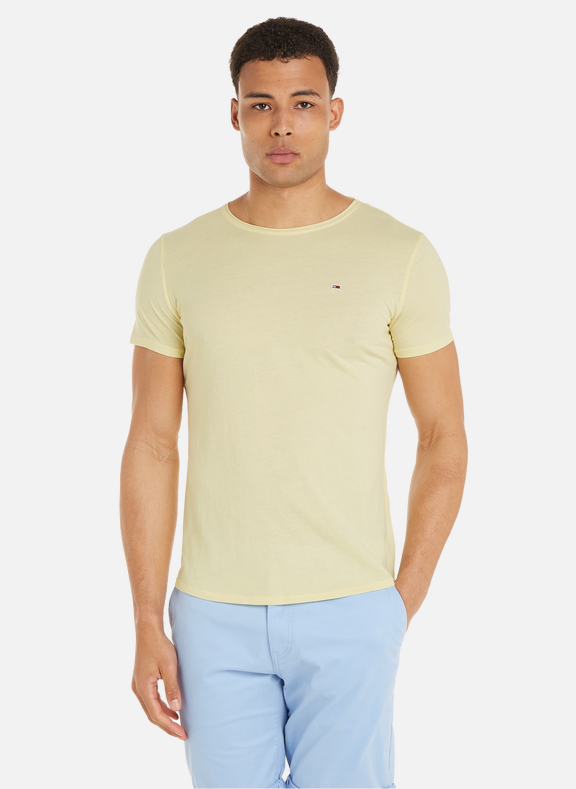 TOMMY HILFIGER Cotton-blend T-shirt Yellow