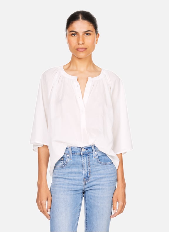 Blouse en coton Blanc by TOMMY HILFIGER TOMMY HILFIGER Blouse en coton Blanc
