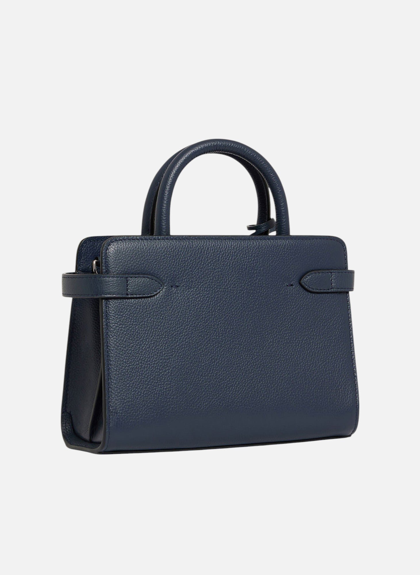 Petit sac à main emilie en cuir grainé LE TANNEUR Bleu
