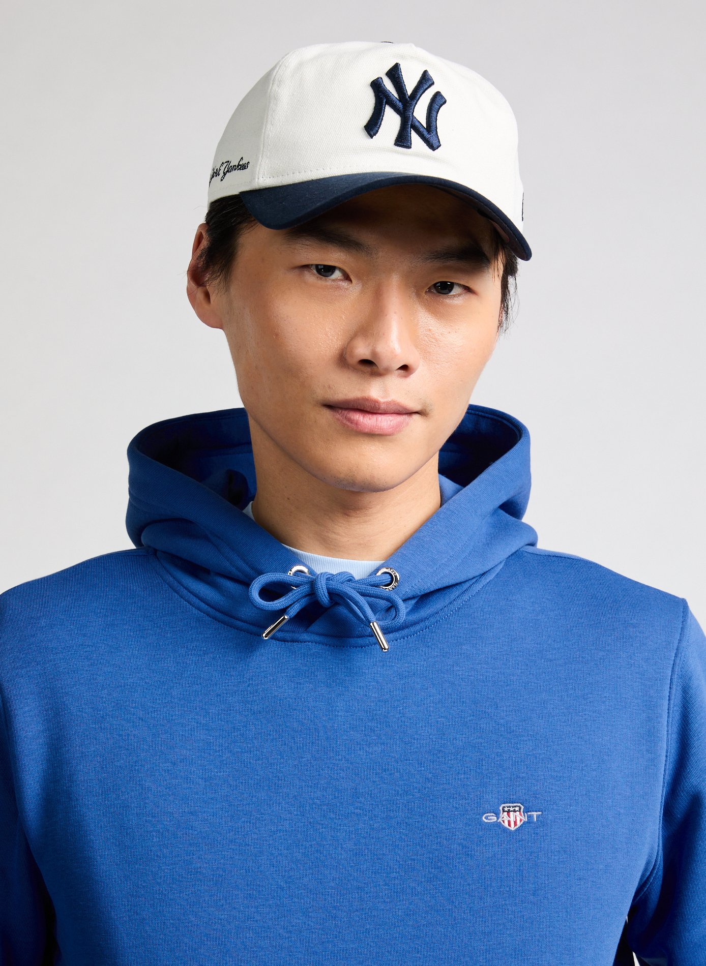 Hoodie en coton GANT Bleu
