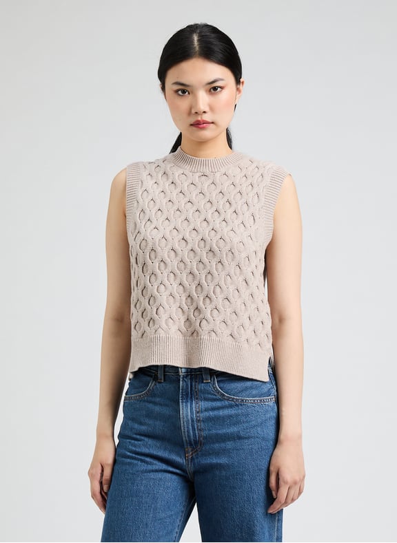Sleeveless cotton and wool jumper Brown by LEVI'S LEVI'S Sleeveless cotton and wool jumper Brown