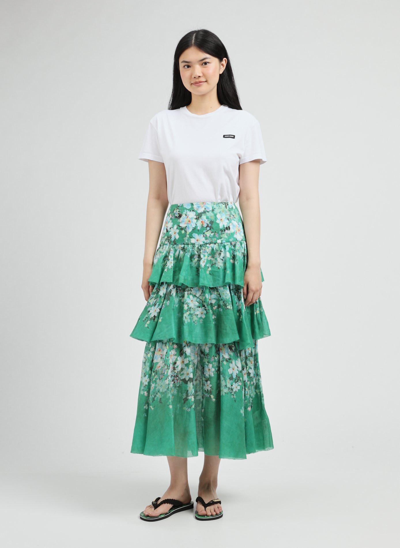 Jupe midi Everley  ZIMMERMANN Multicolore