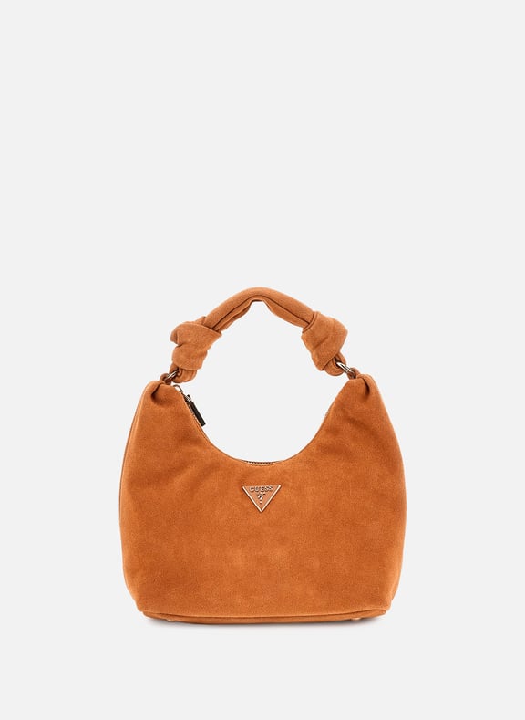 Sac à main Issota en cuir Marron by GUESS GUESS Sac à main Issota en cuir Marron