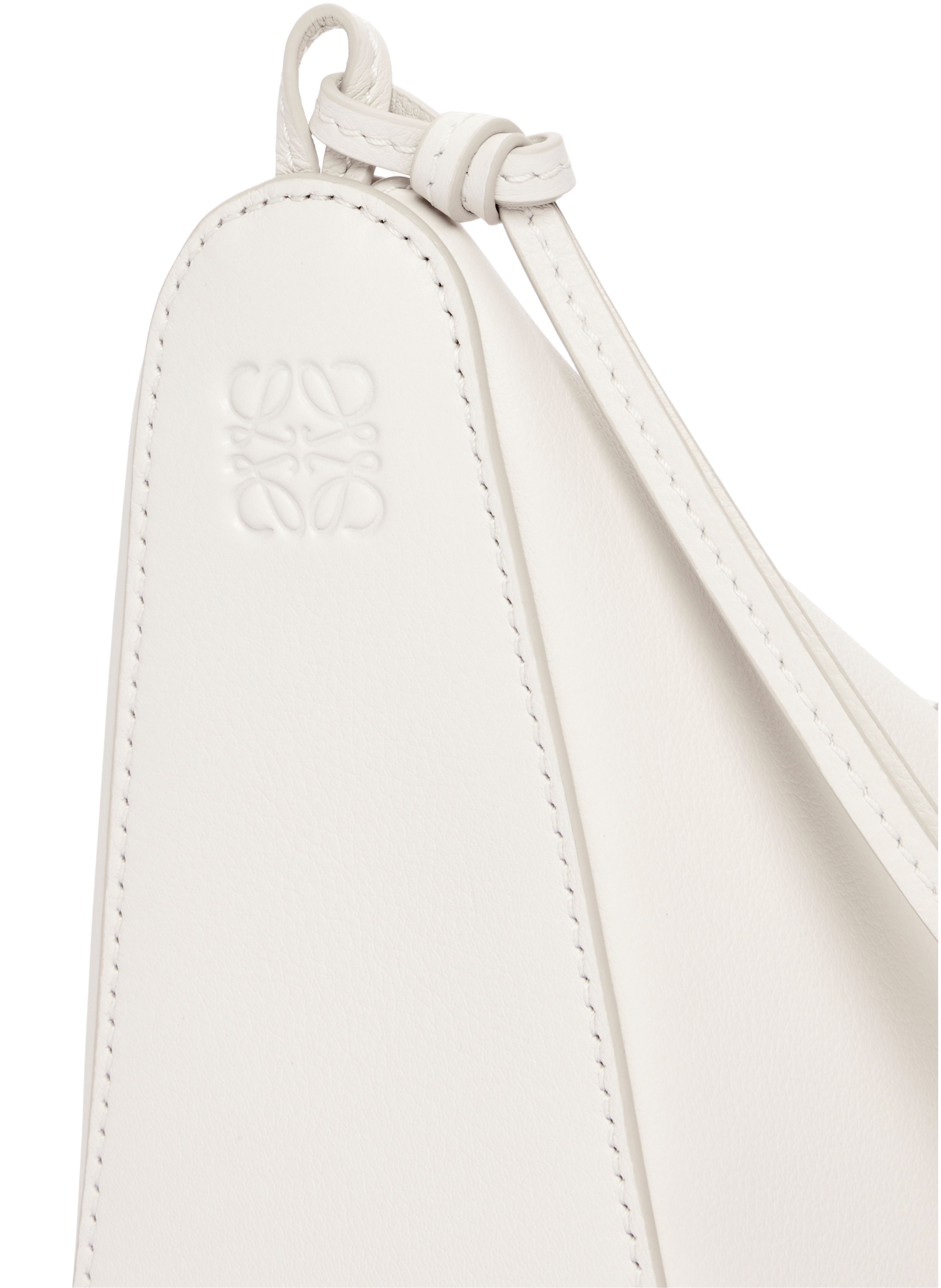 Mini Hammock hobo leather bag LOEWE White