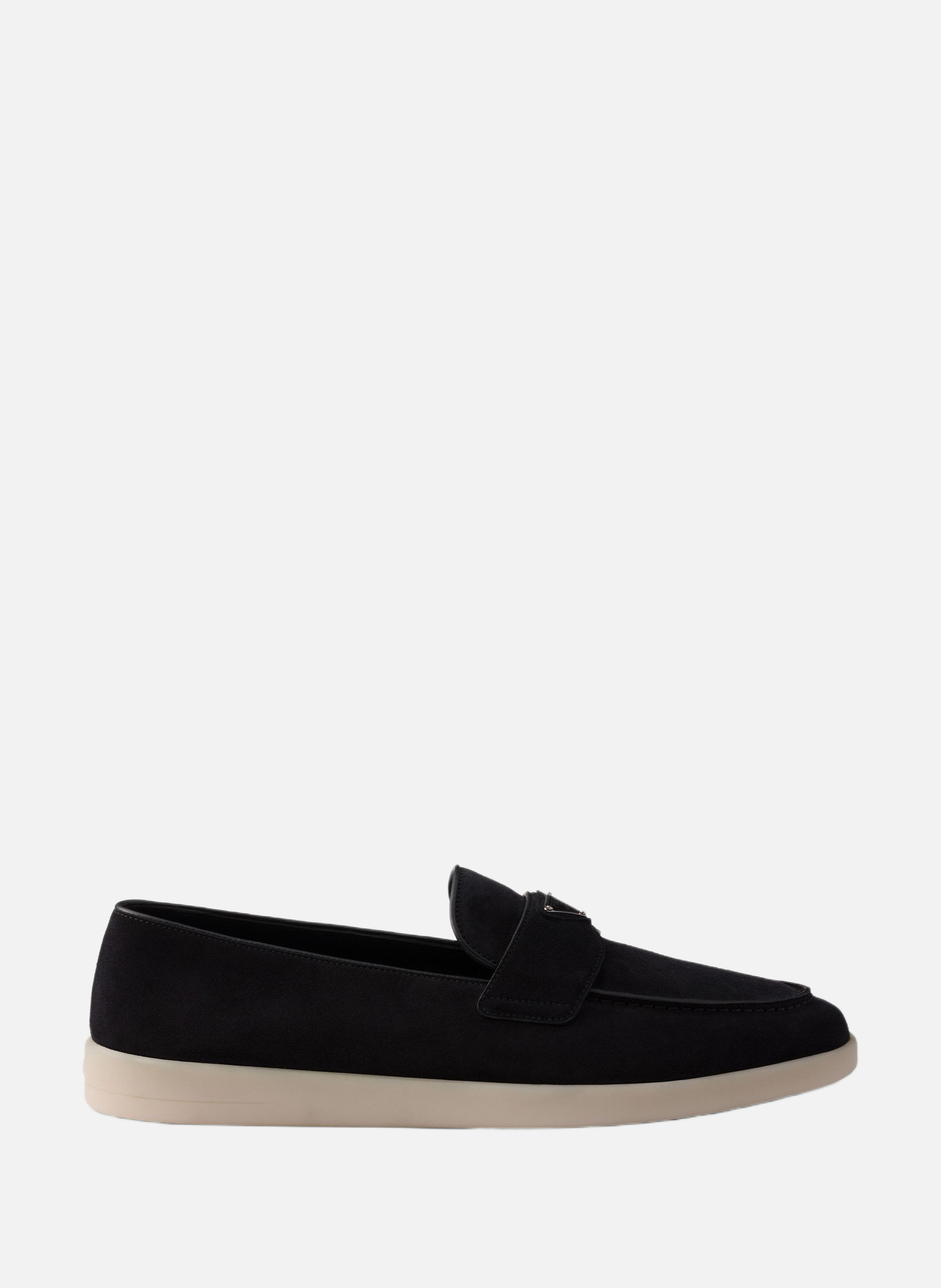 Mocassins en veau velours PRADA Noir