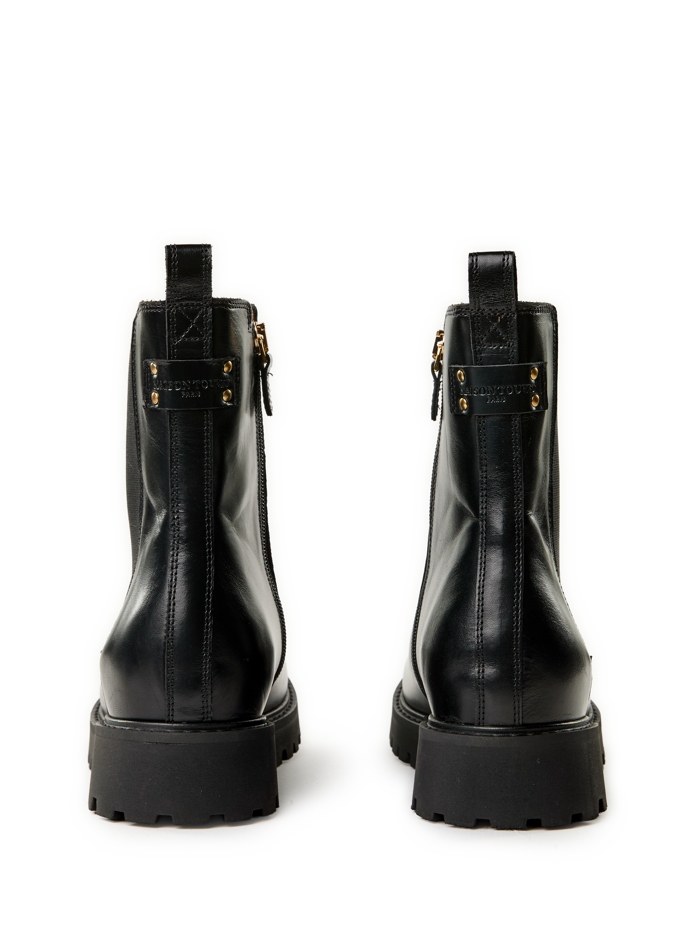 Bottines Joyce en cuir MAISON TOUFET Noir