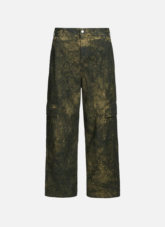 Cargo pants with paint effect Green by ARTE ANTWERP ARTE ANTWERP Cargo pants with paint effect Green