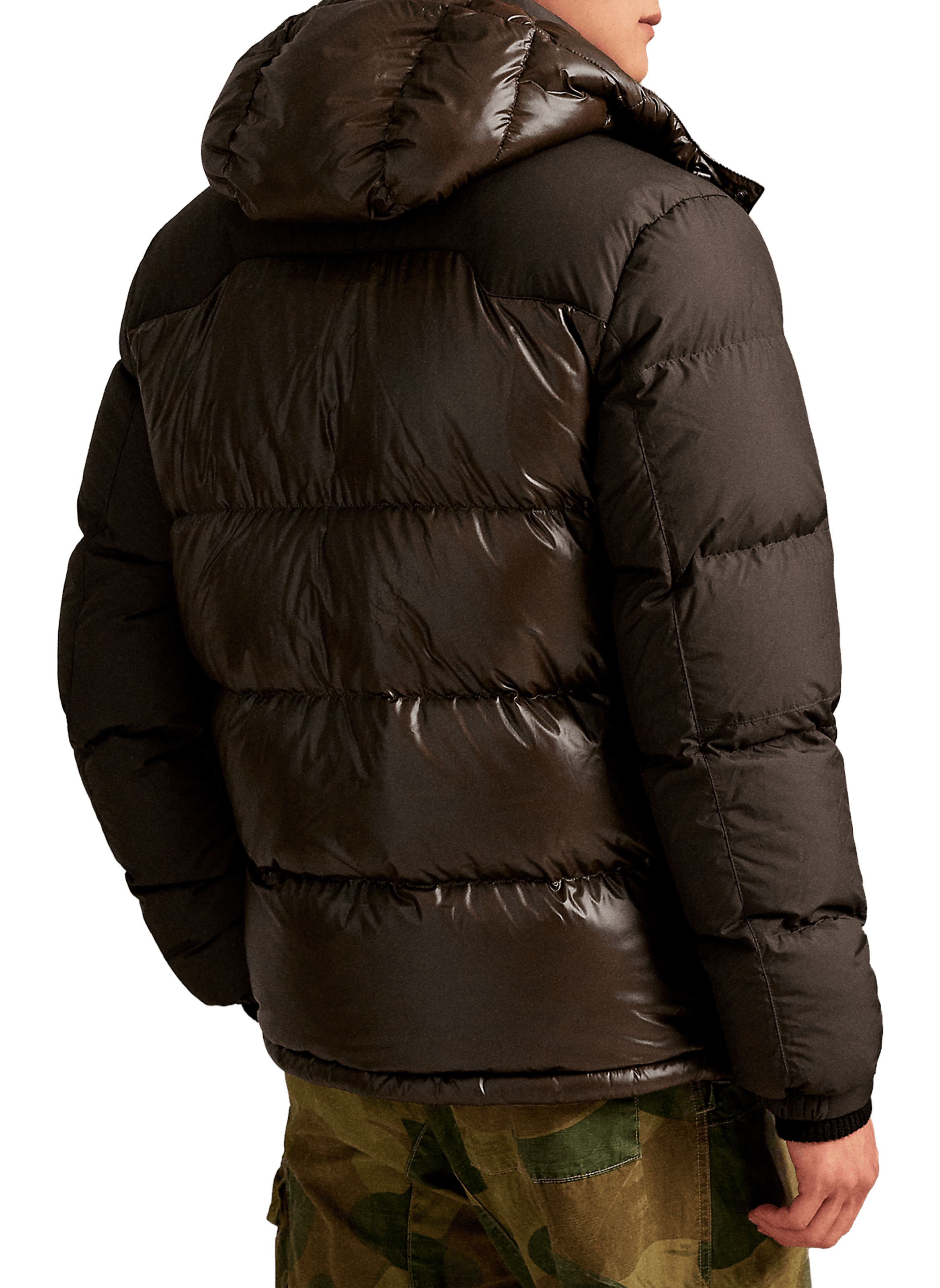 Jacket with high collar and hood POLO RALPH LAUREN Beige