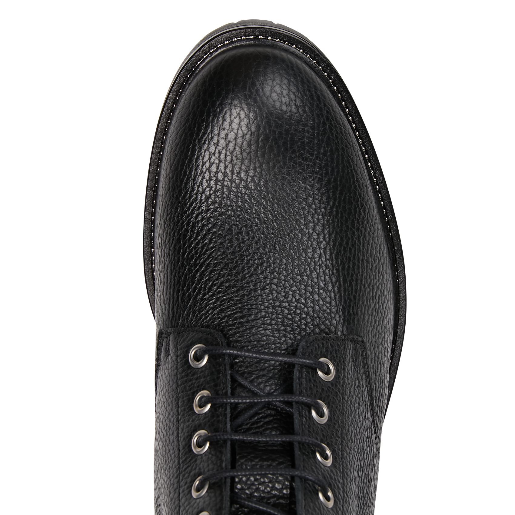 Bottines à lacets en cuir IKKS Noir