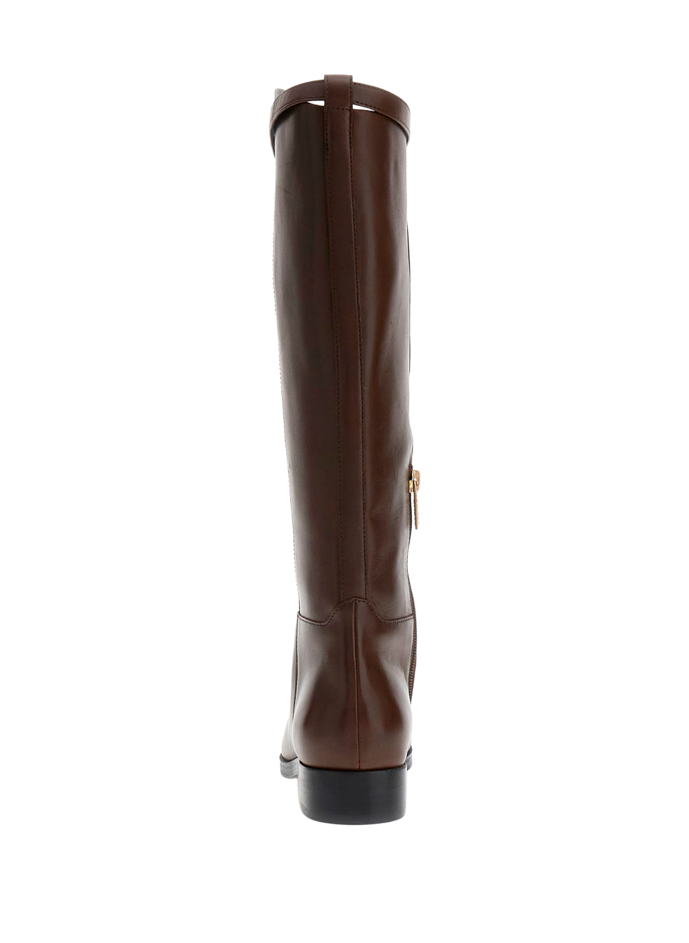 High leather cow boots GUESS Brown