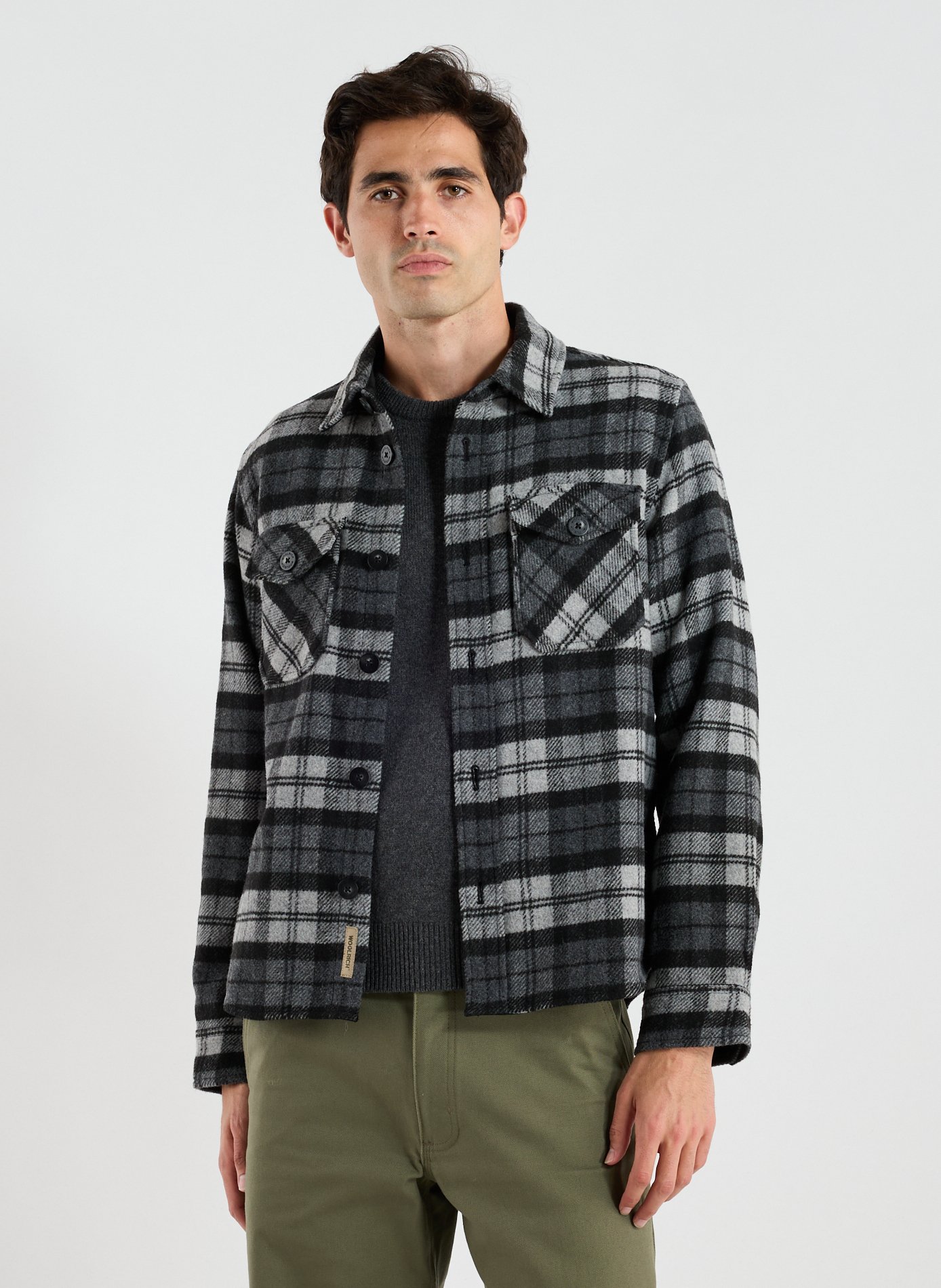 WOOLRICH Chemise col classique à carreaux Multicolore