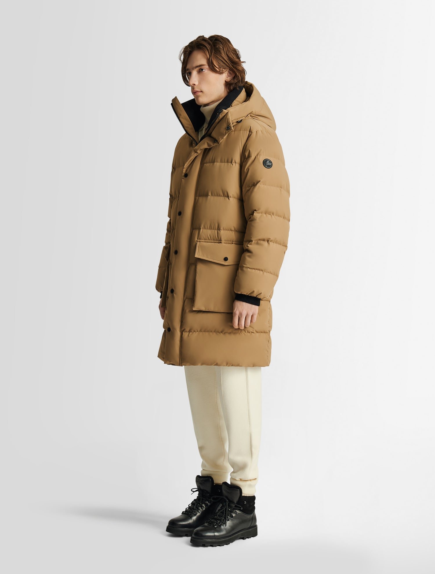 Doudoune atildo col montant coupe ample FUSALP Beige