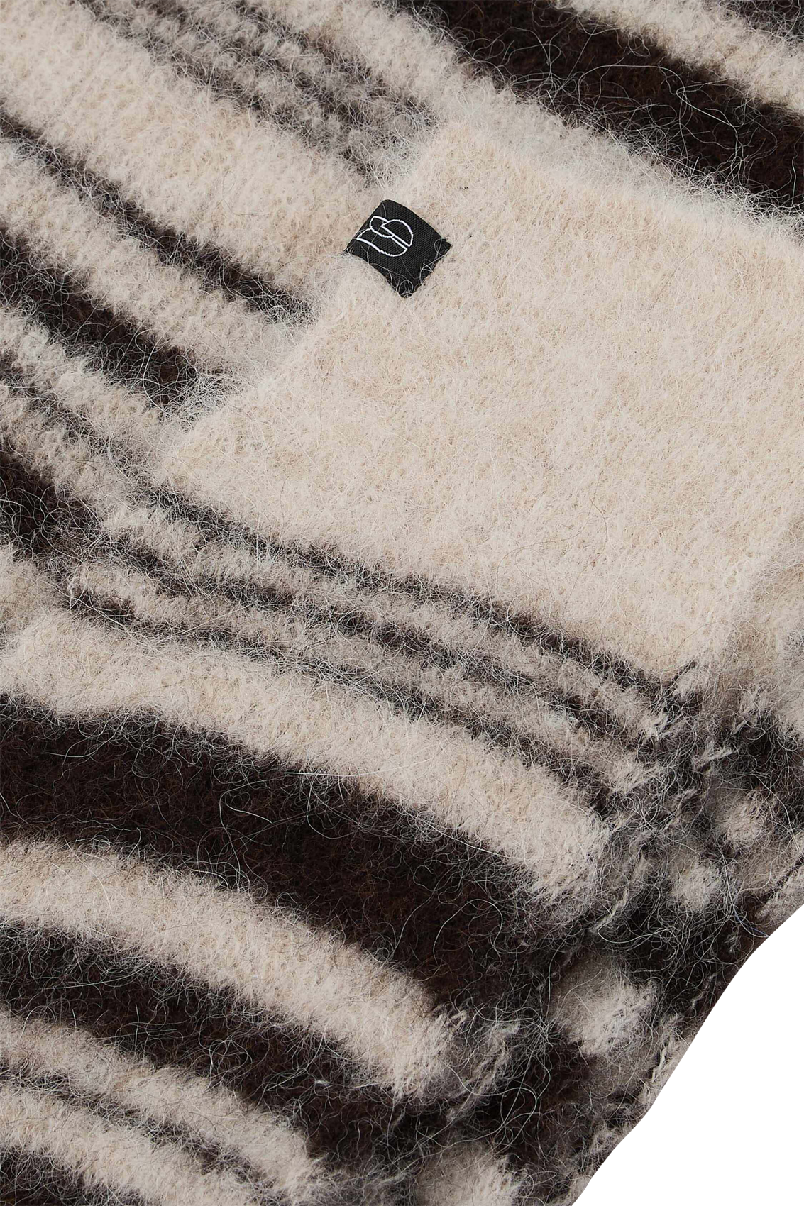 Echarpe en alpaga mélangé swann BA&SH Marron