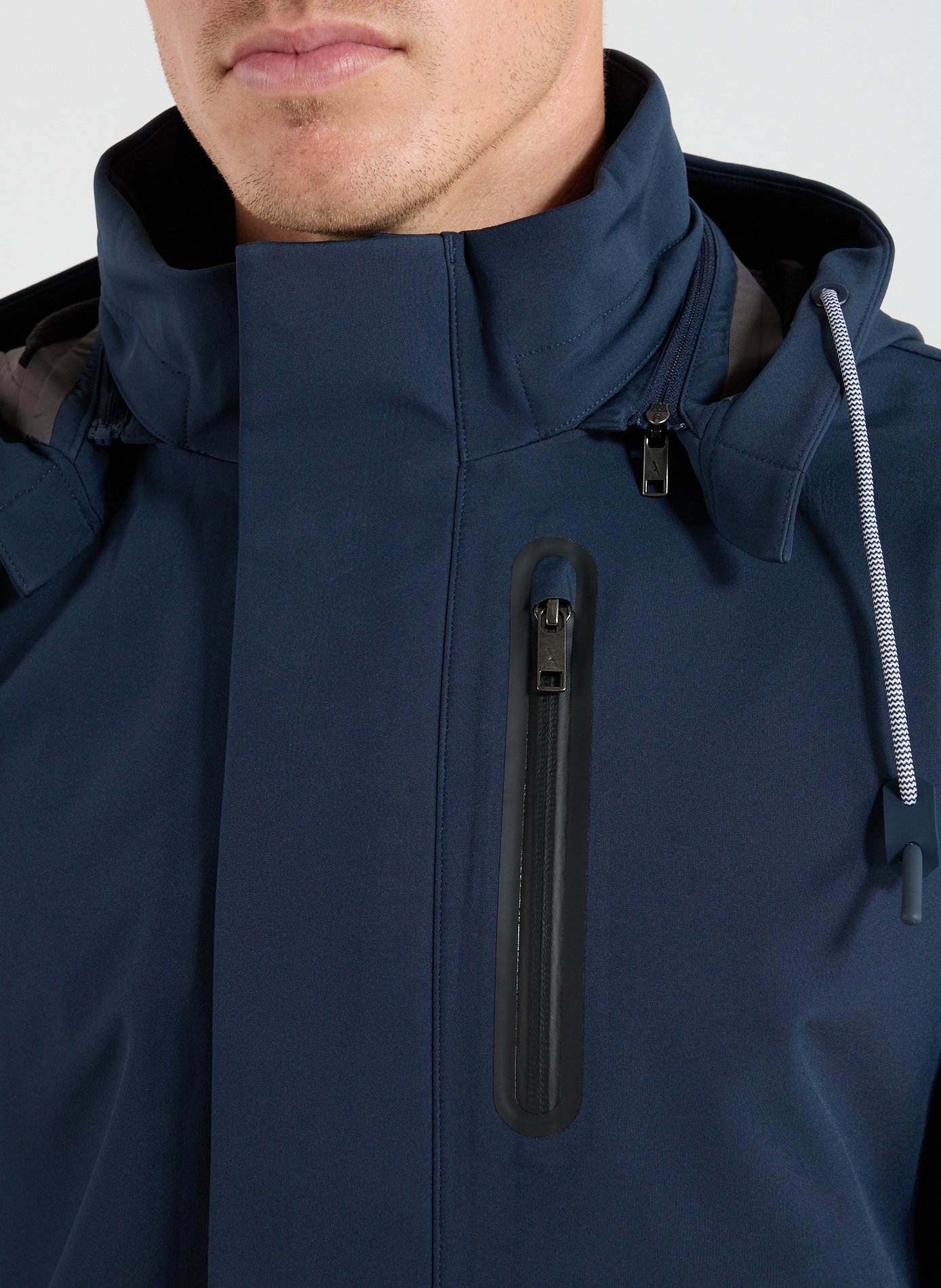 Parka doublée polaire avec capuche amovible AIGLE Bleu