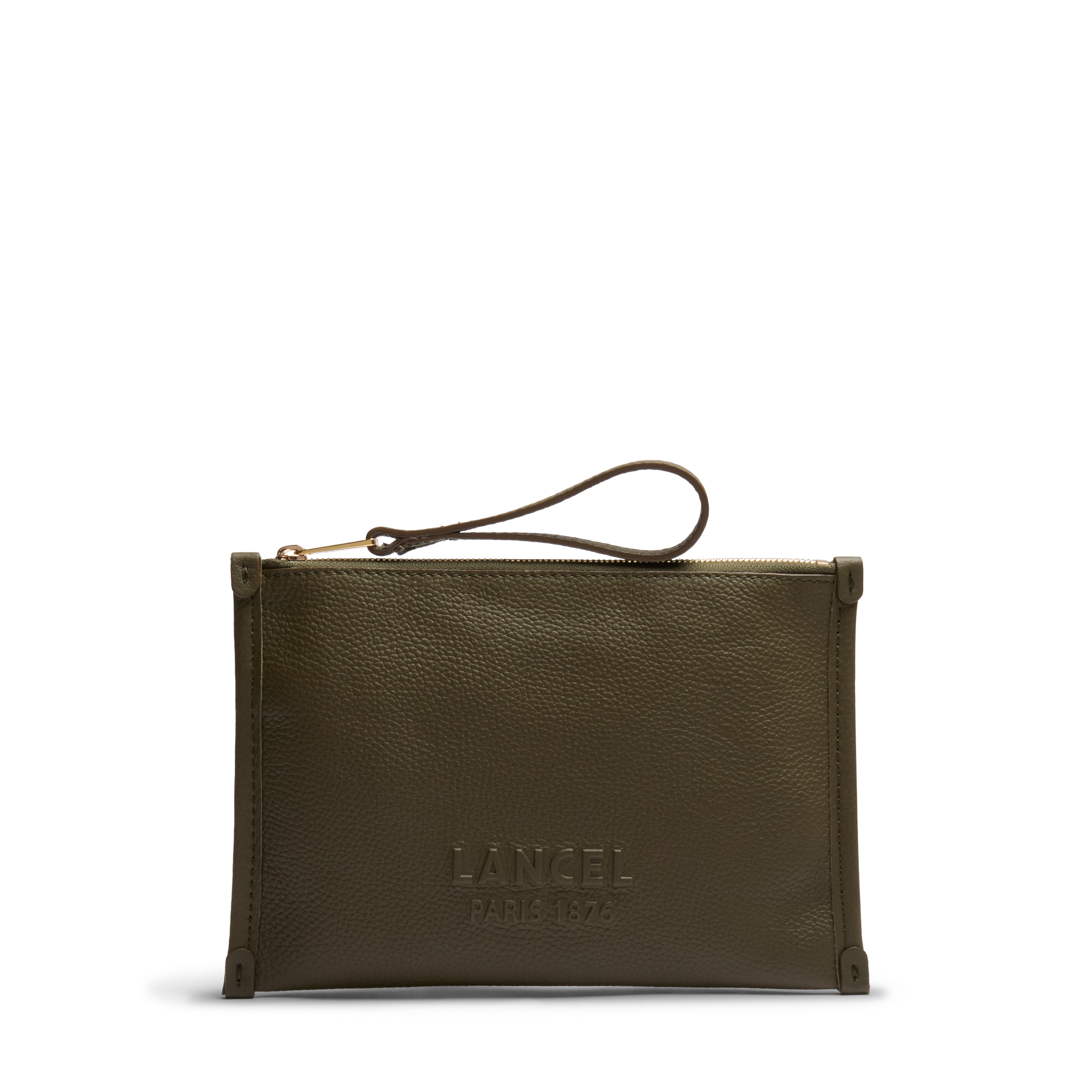 Pochette zippée s jour de lancel en cuir LANCEL Vert