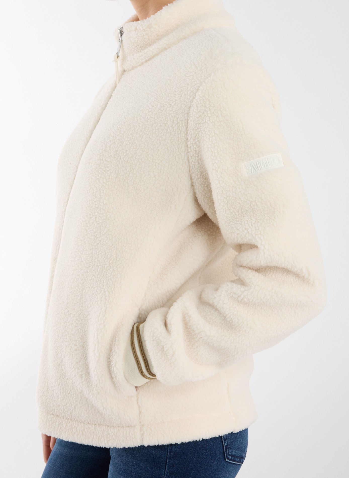 Veste shearling col montant AIGLE Beige