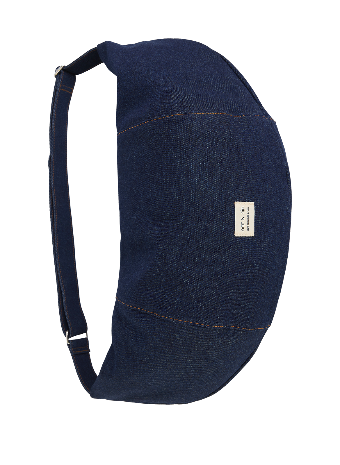 NAT & NIN Corto leather handbag Blue