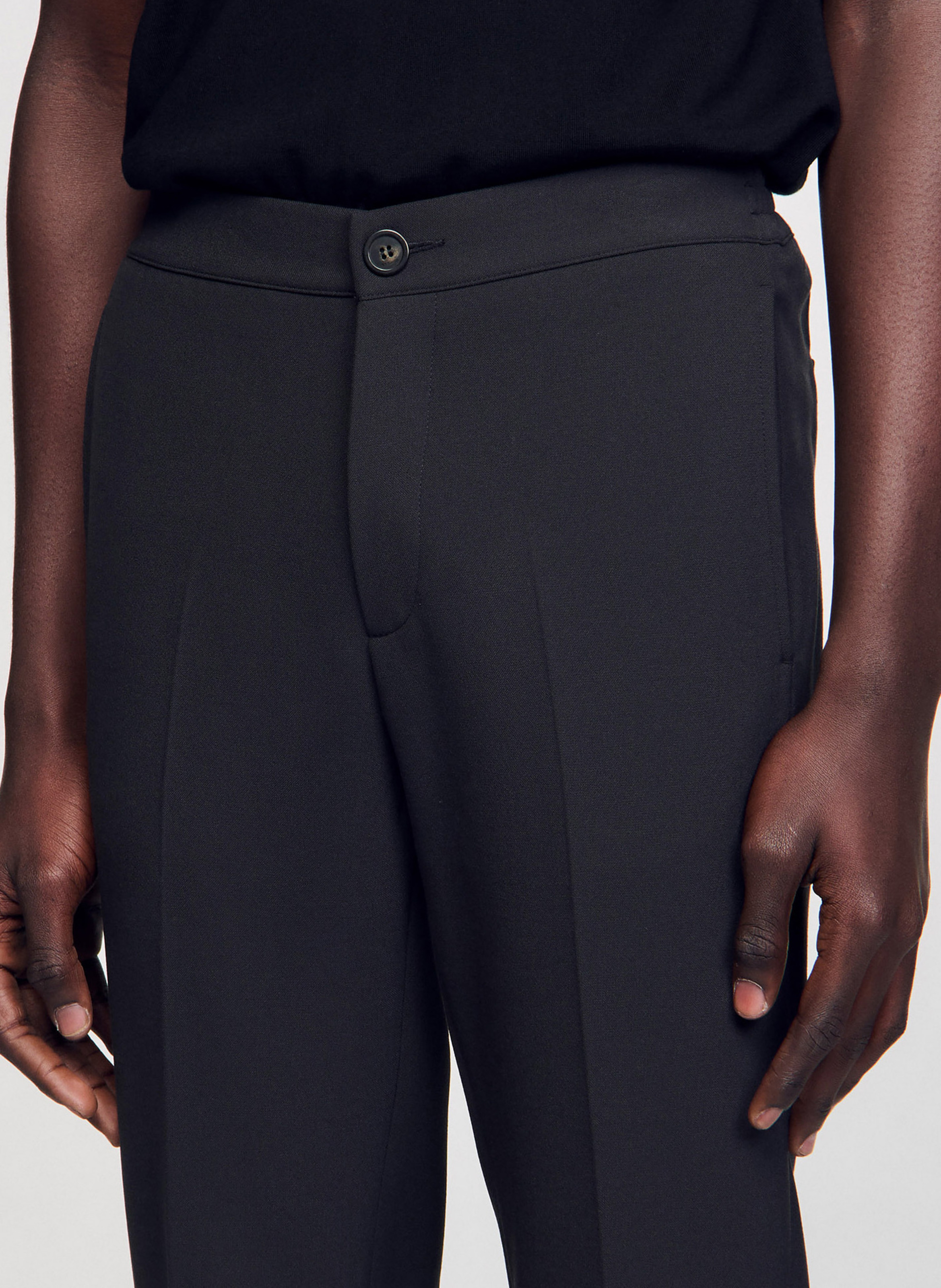 Pantalon droit SANDRO Gris