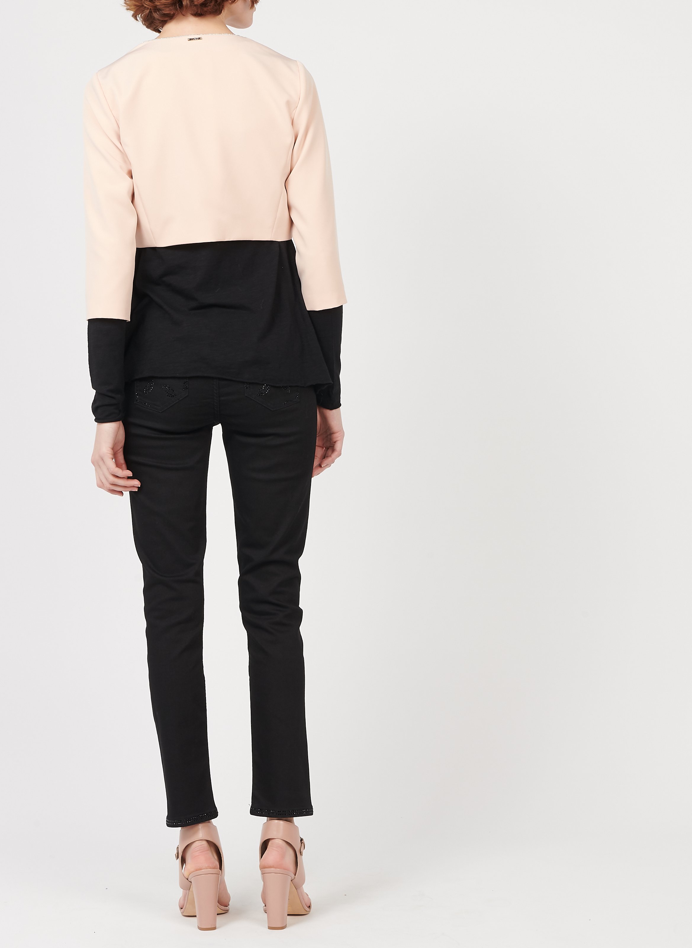 Tee-shirt col v en coton mélangé jacksonville AMERICAN VINTAGE Noir