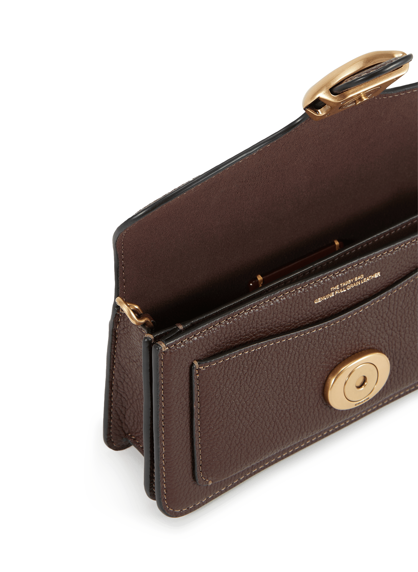 Sac à bandoulière en cuir grainé COACH Marron