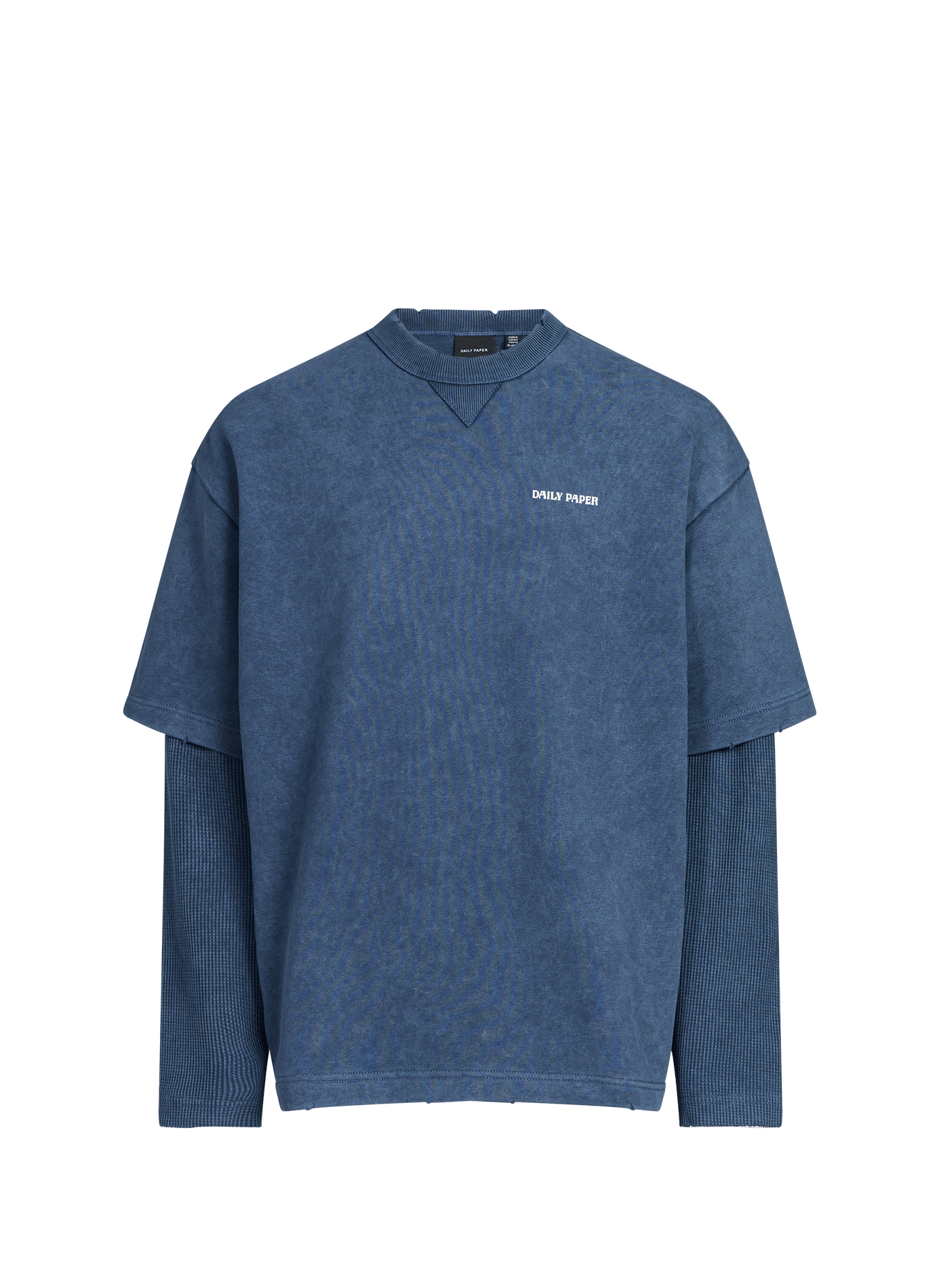 Tee-shirt oversize col rond en coton DAILY PAPER Gris