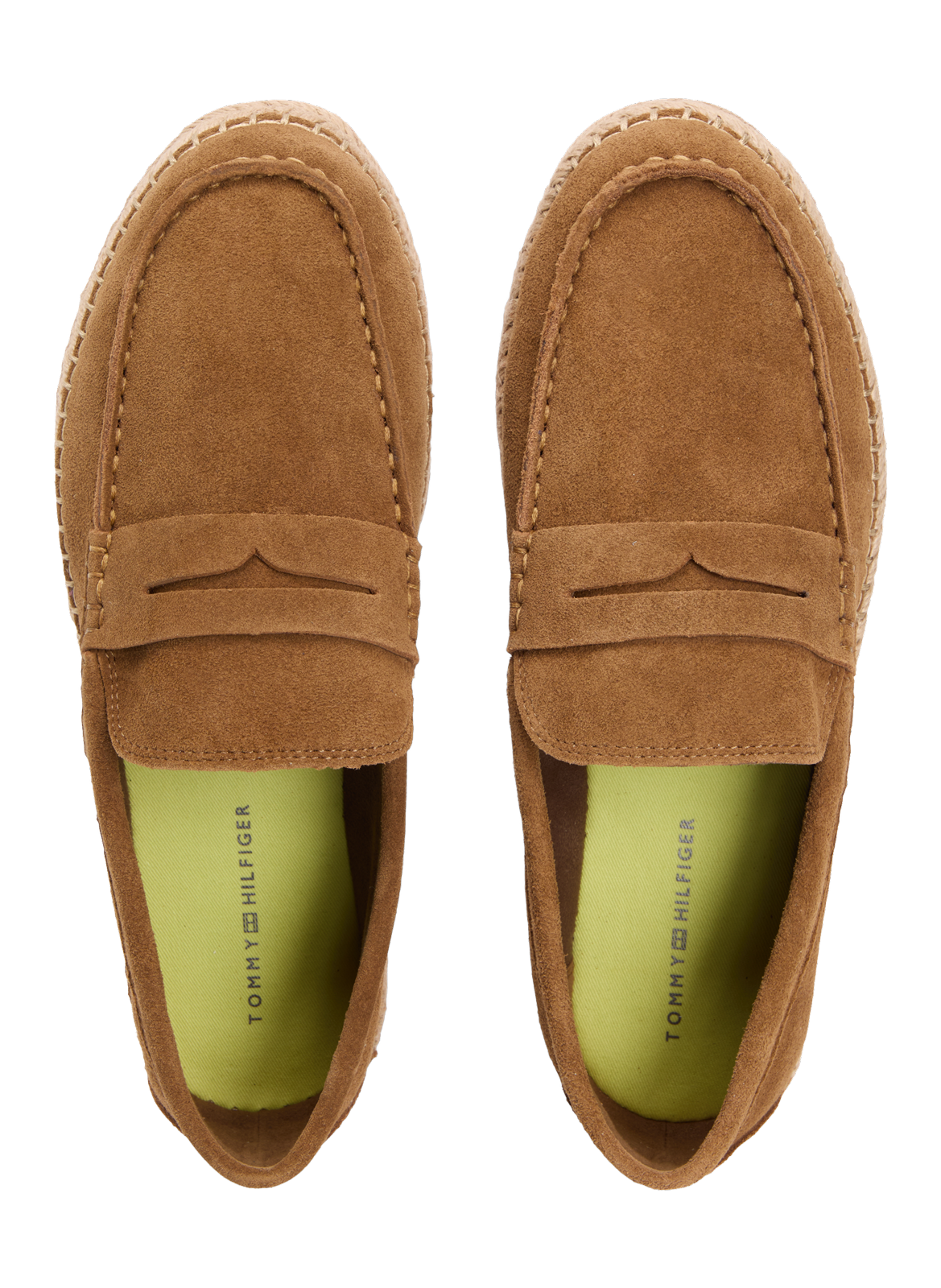 Derbies en daim à bout mocassin TOMMY HILFIGER Marron