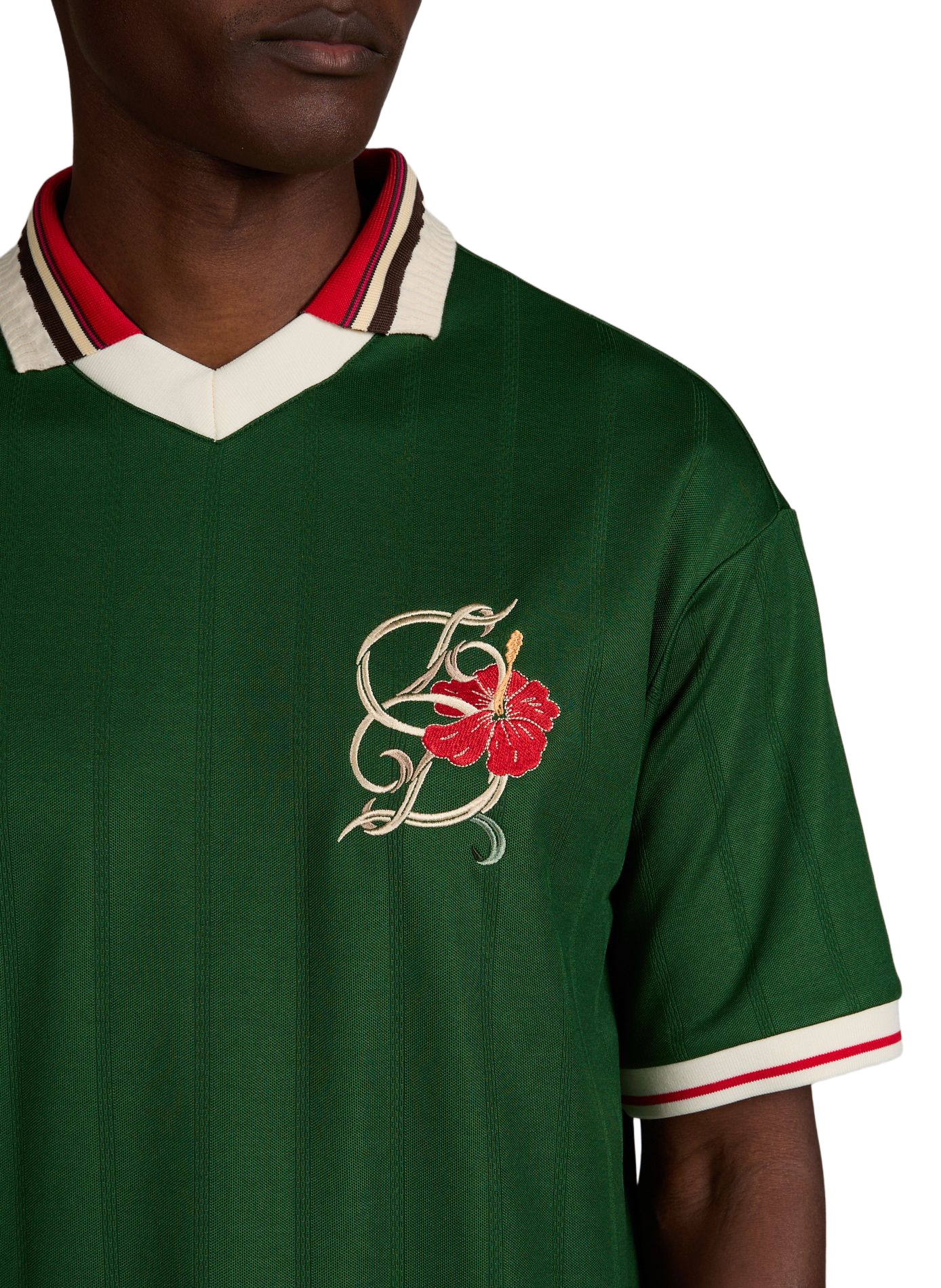 Double V-neck polo and short-sleeved shirt DROLE DE MONSIEUR Green