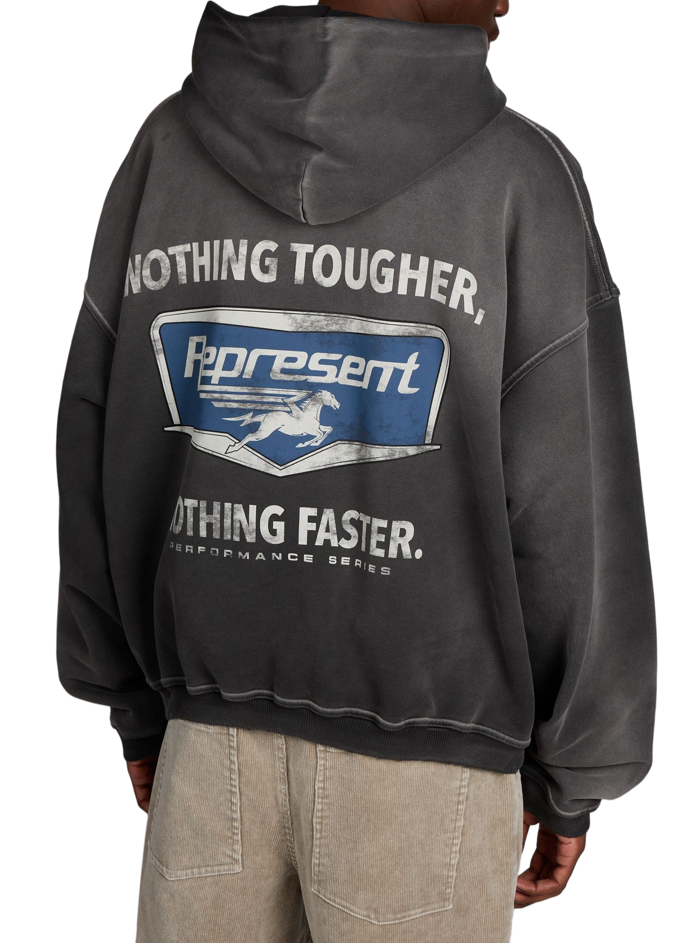 Graphic logo cotton sweatshirt REPRESENT Grey